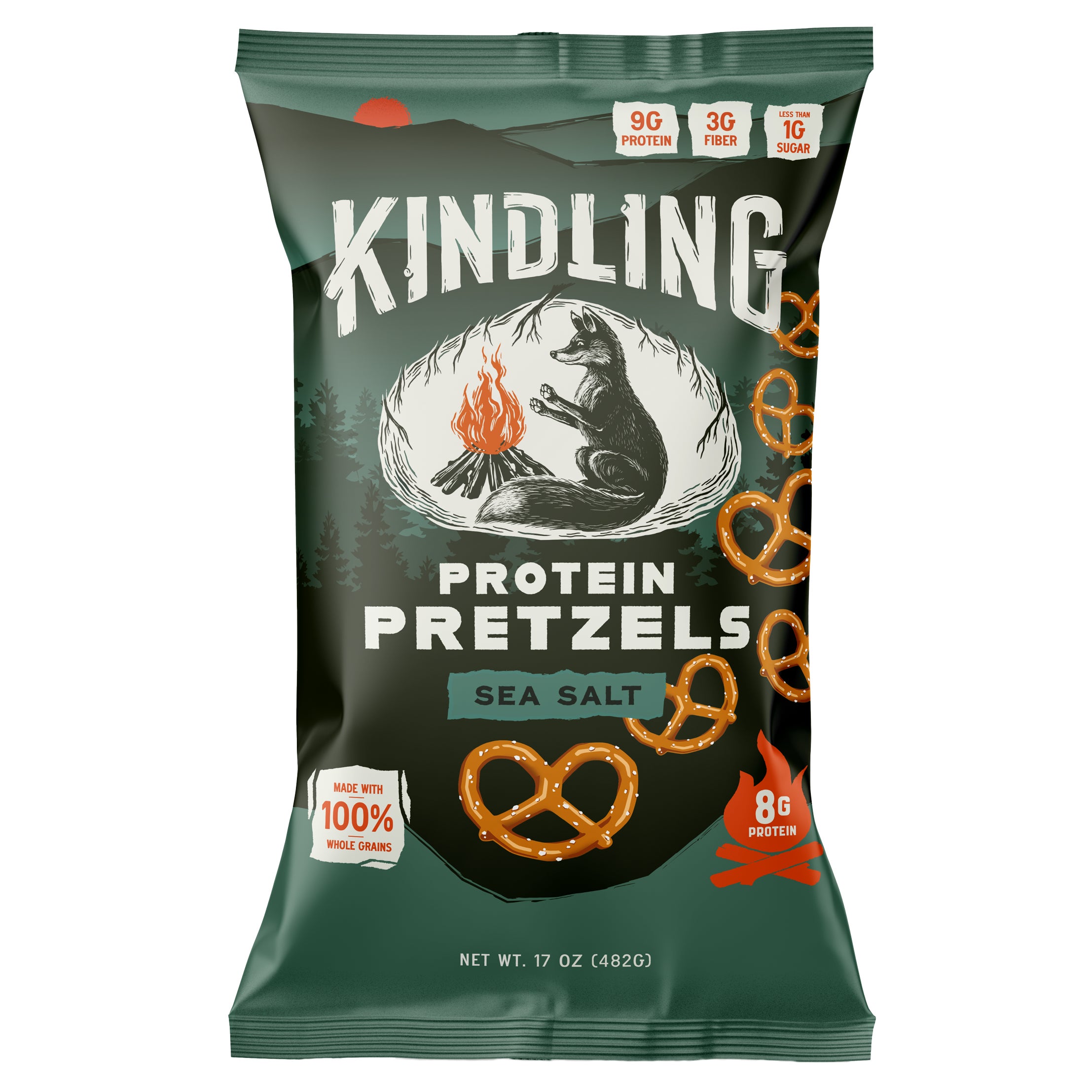 KINDLINGS PROTEIN PRETZELS 16 OZ (1.LBS) - Image 1