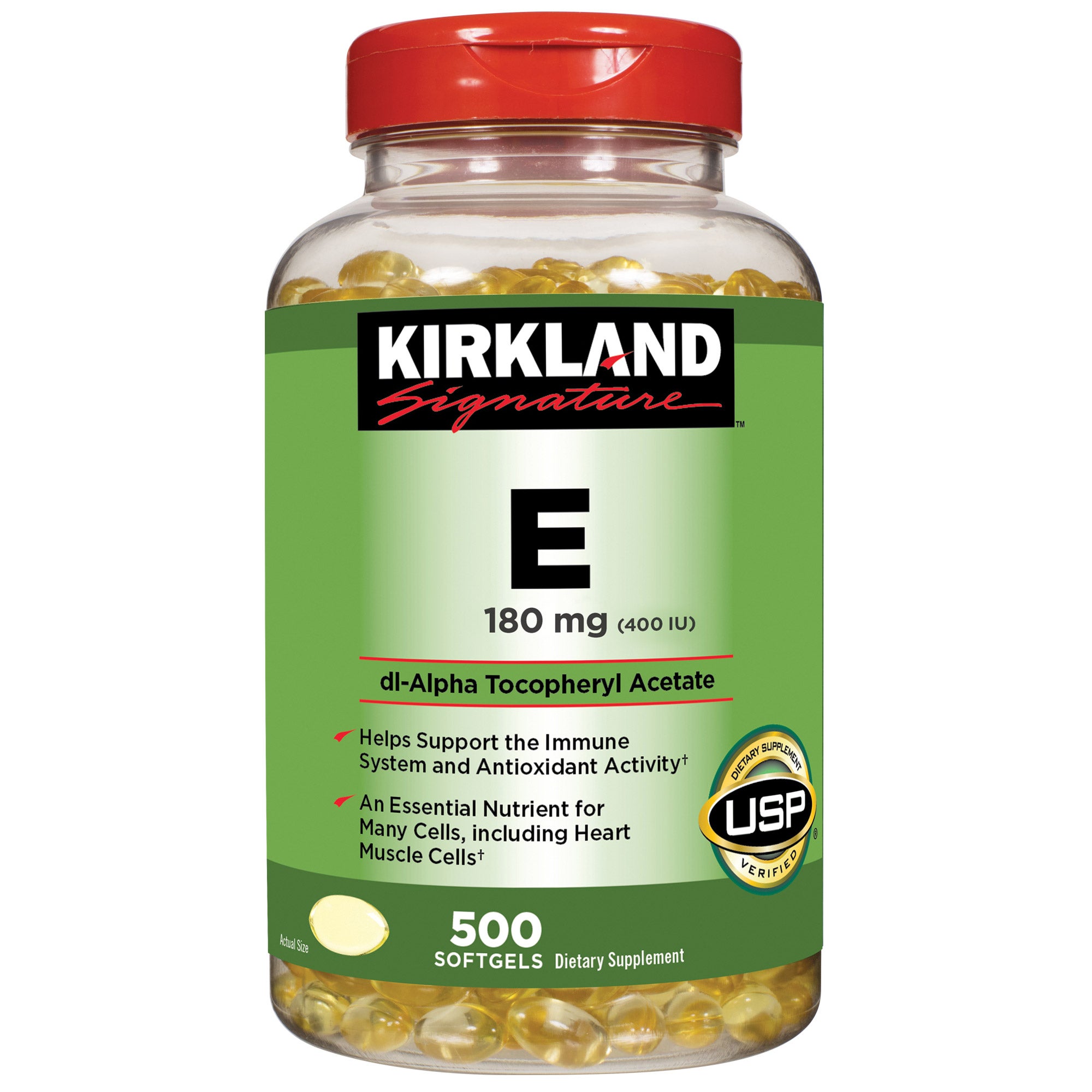 KIRKLAND SIGNATURE VITAMIN E 180MG 500 COUNT
