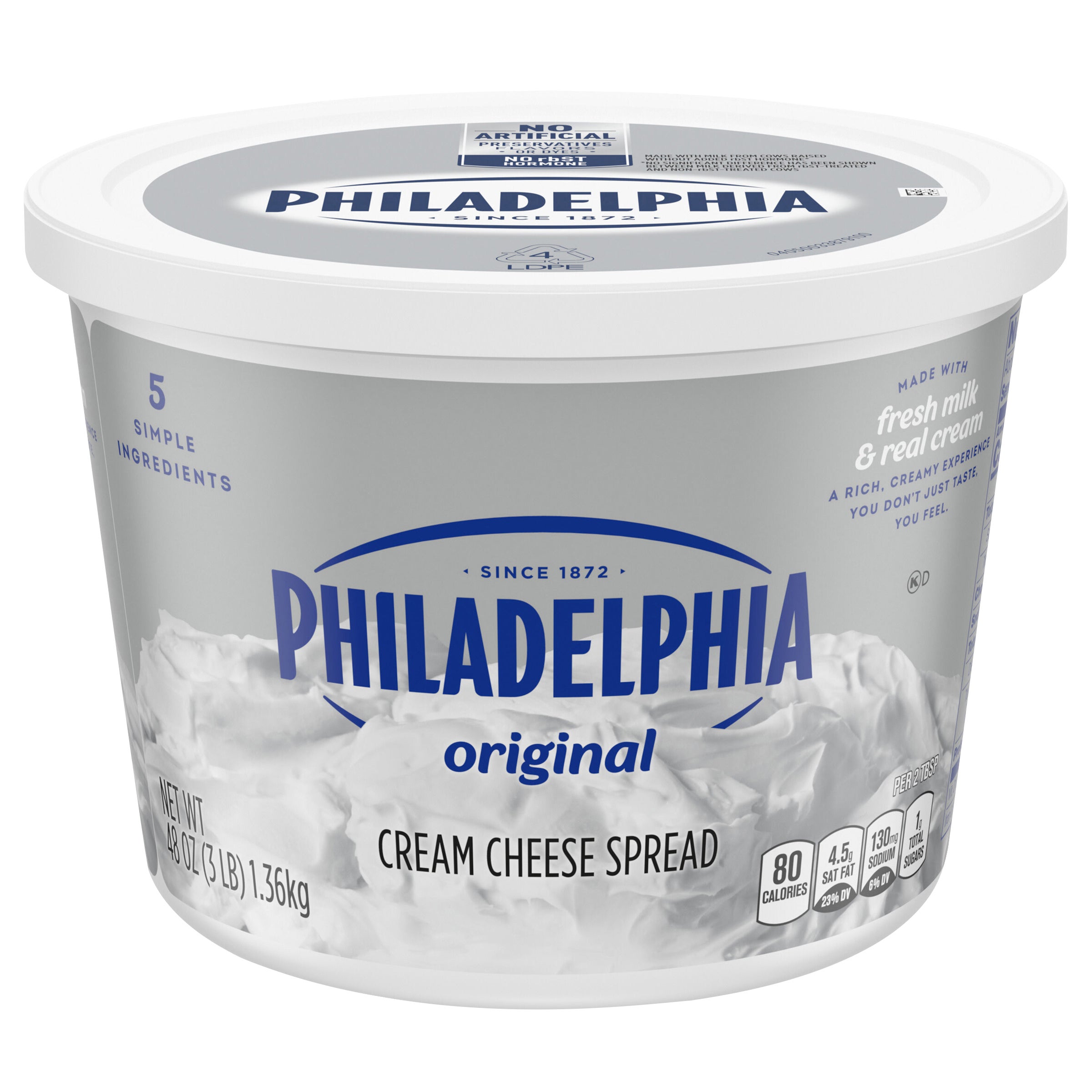 PHILADELPHIA SOFT CREAM CHEESE 48 OZ - Image 1