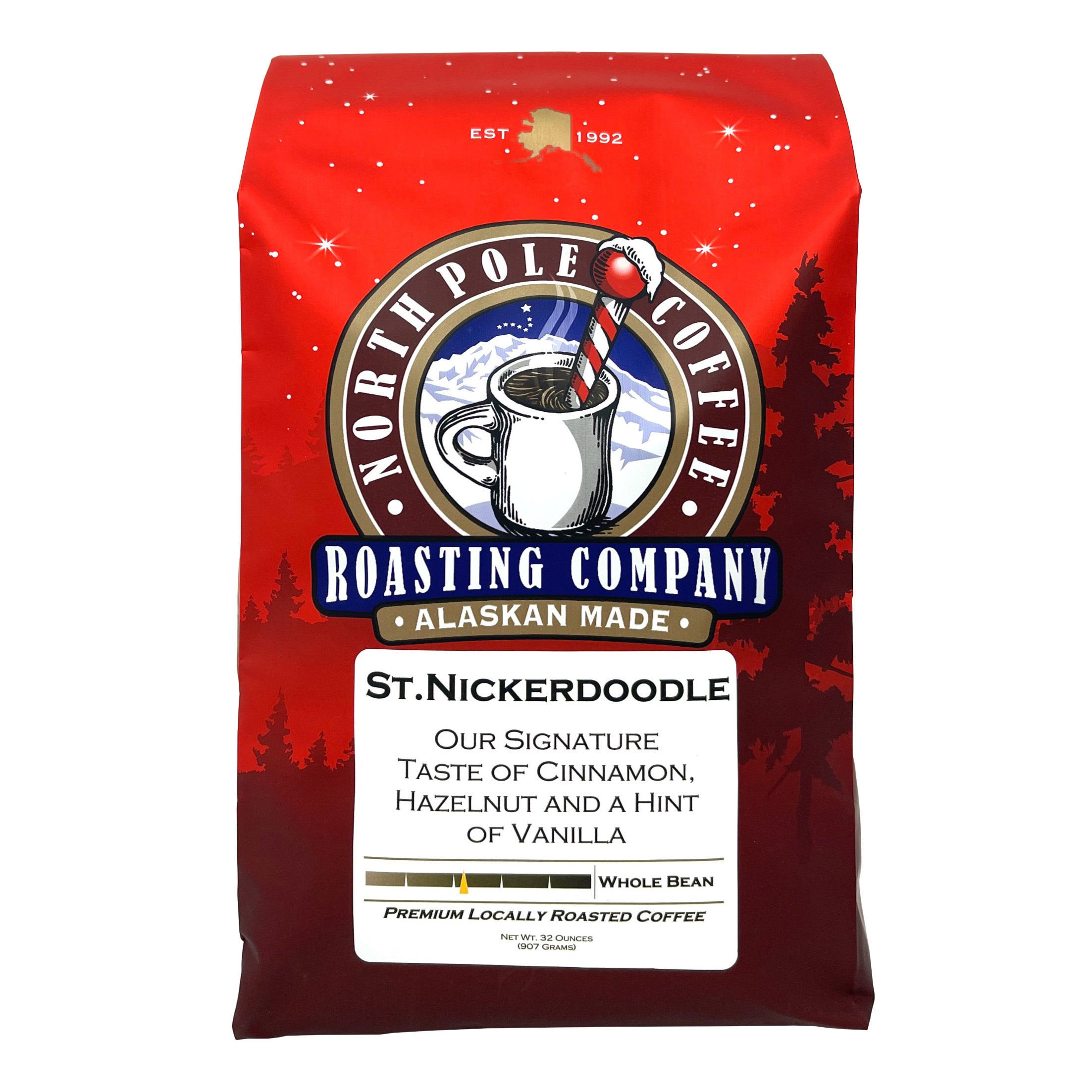 NORTH POLE COFFEE ST. NICKERDOODLE 2 LBS WHOLE BEAN