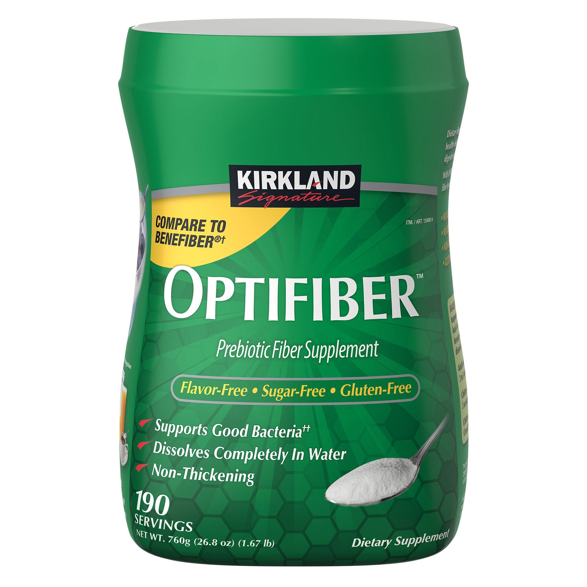 KS OPTIFIBER POWDER FIBER SUPPLEMENT 190 SERVINGS - Image 1