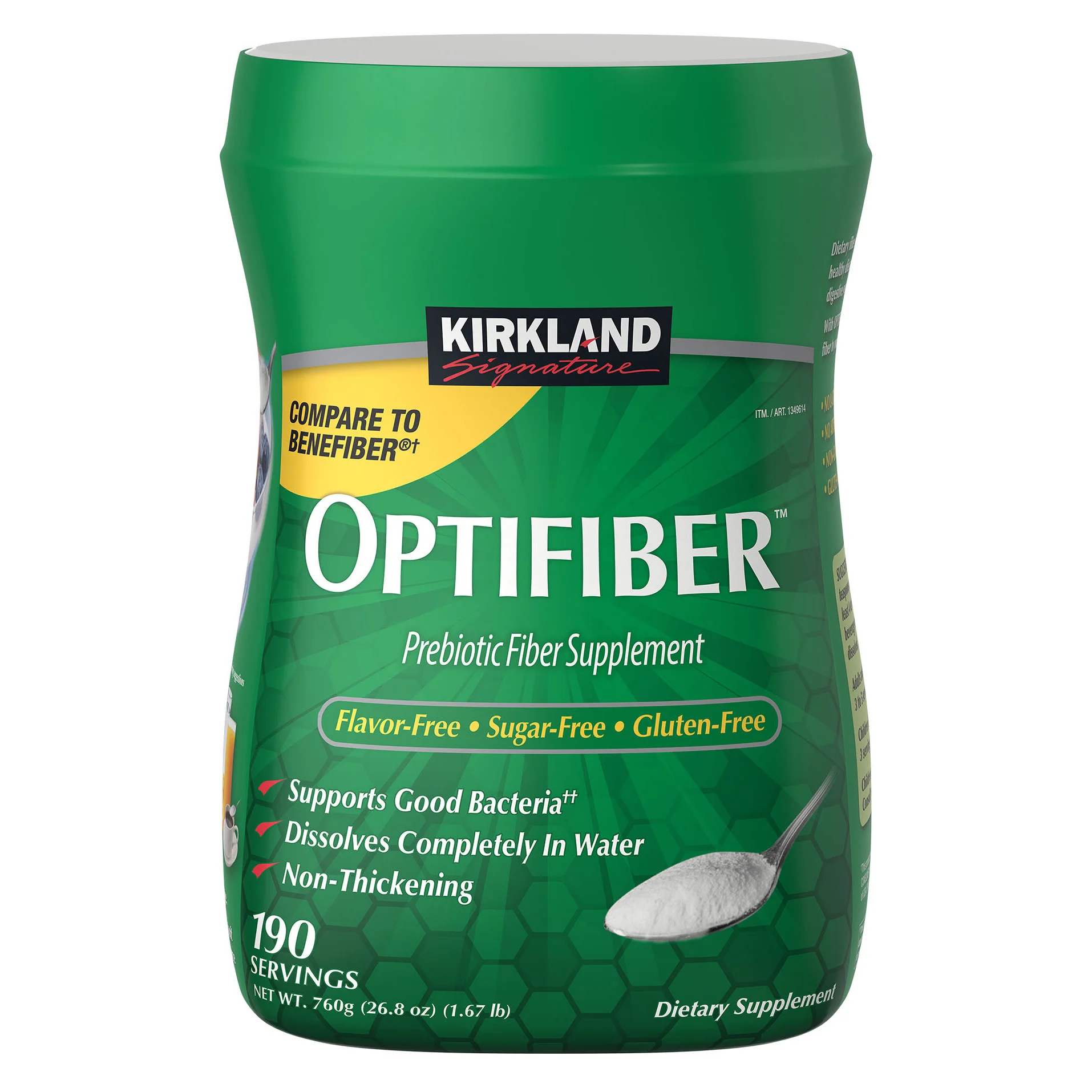 KS OPTIFIBER POWDER FIBER SUPPLEMENT 190 SERVINGS - Image 1