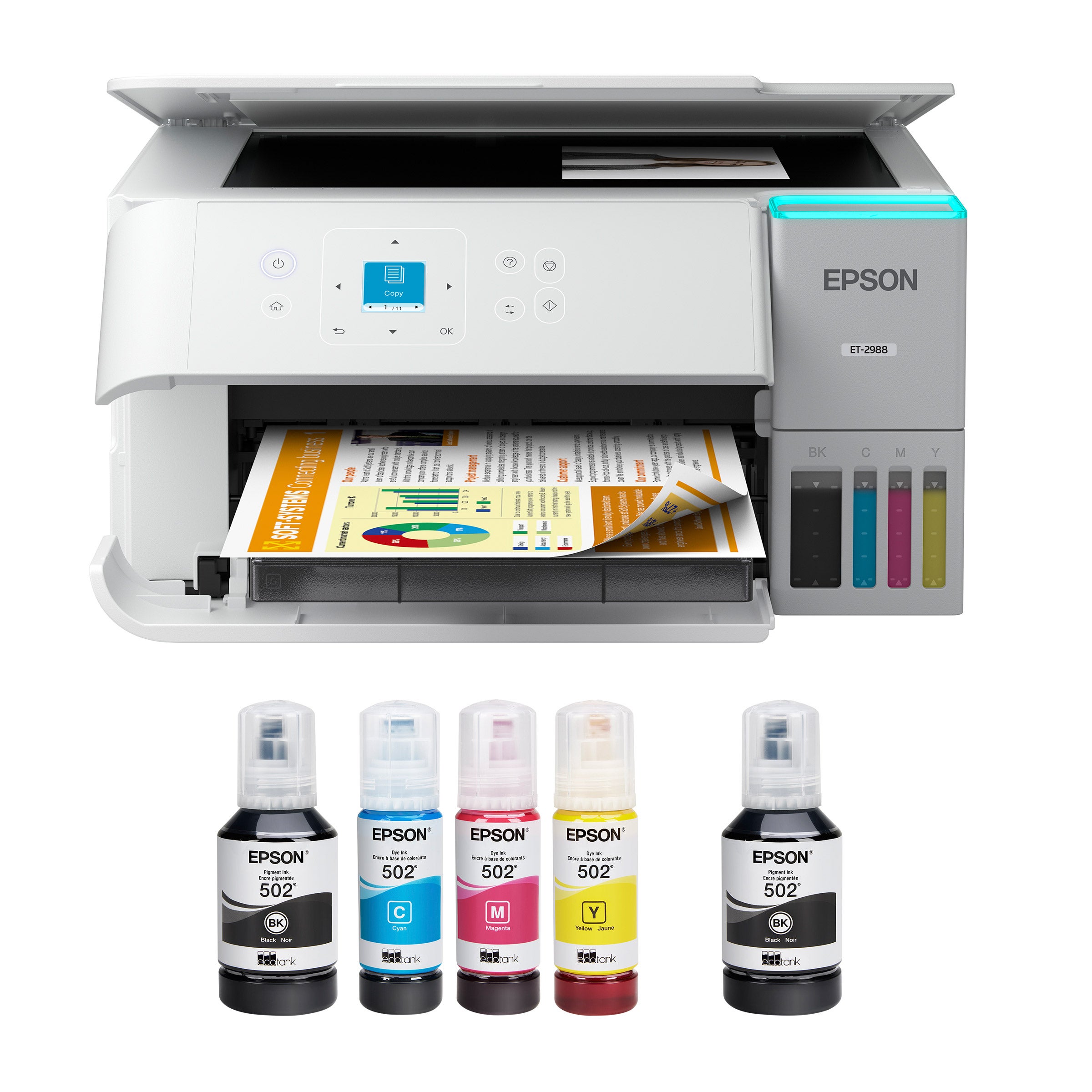 EPSON SUPERTANK ET-2988 WIRELESS PRINTER - Image 1