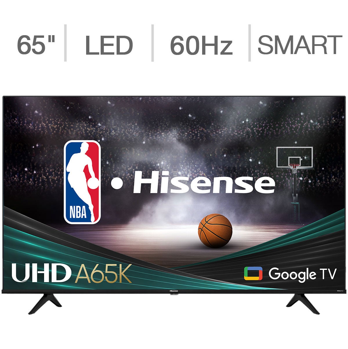 HISENSE 65A65K 65¨ CLASS (64.5¨ DIAG) 4K UHD LED LCD TV