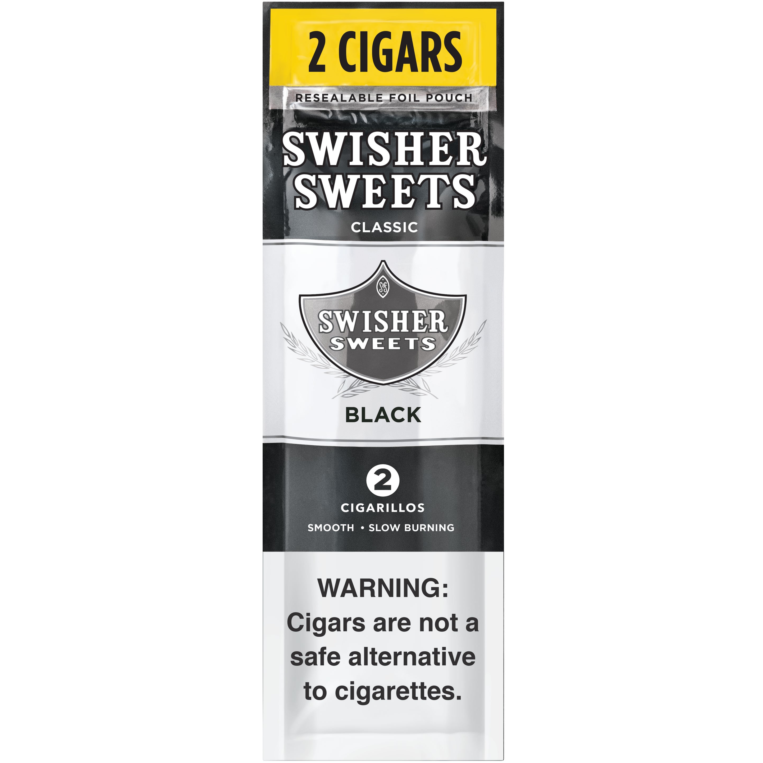 SWISHER SWEETS BLACK CIGARILLOS 30/2CT SAVE ON 2 POUCH