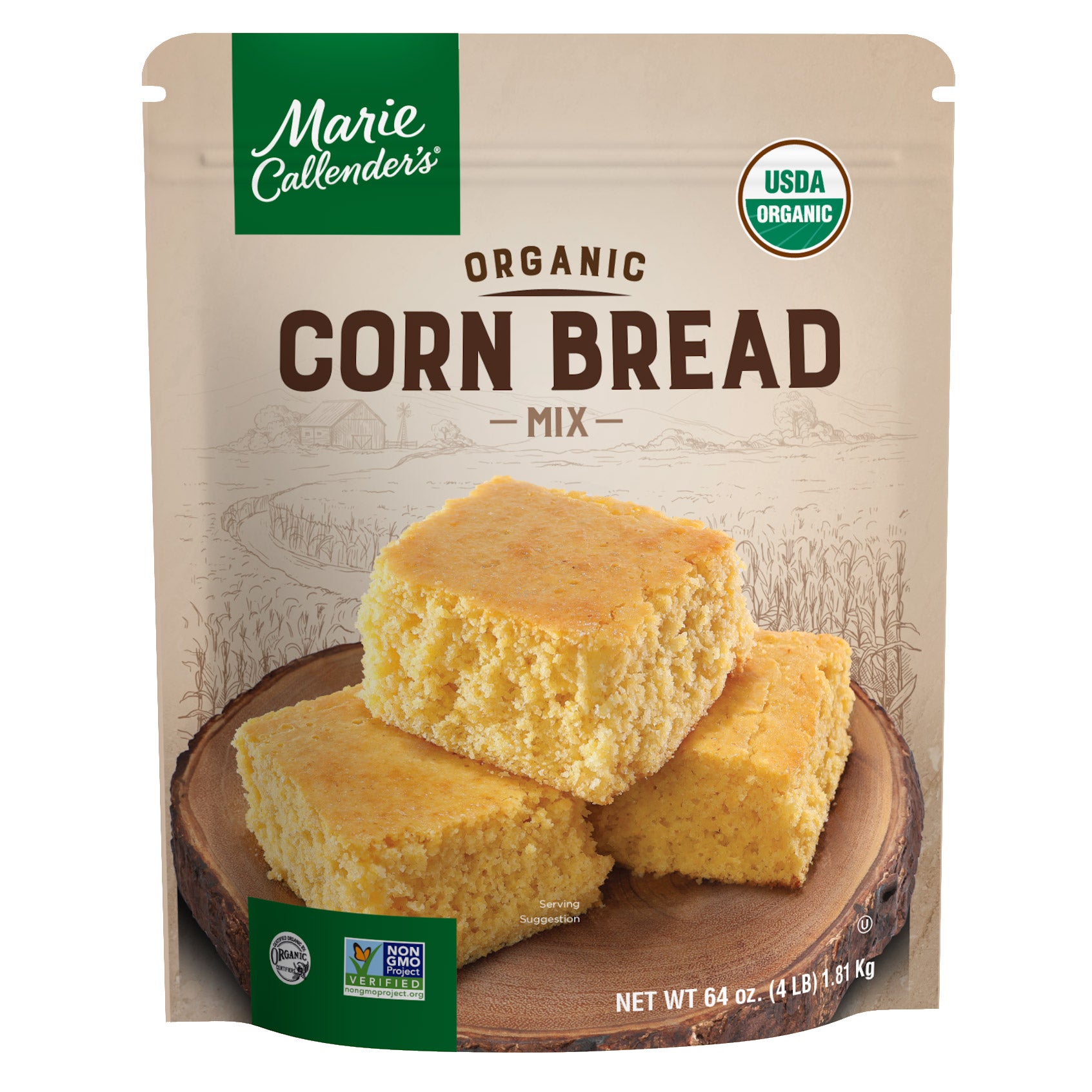 MARIE CALLENDER'S ORGANIC CORN BREAD MIX 4LB