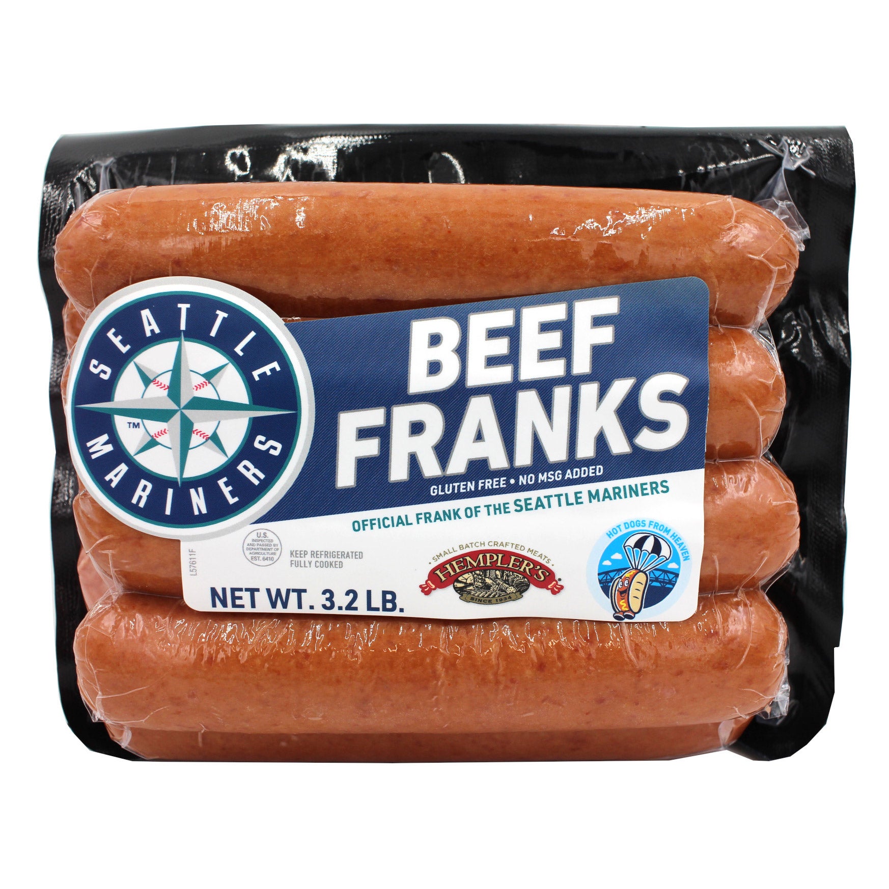 HEMPLER'S MARINER BEEF FRANKS 2/1.6 LBS - Image 1