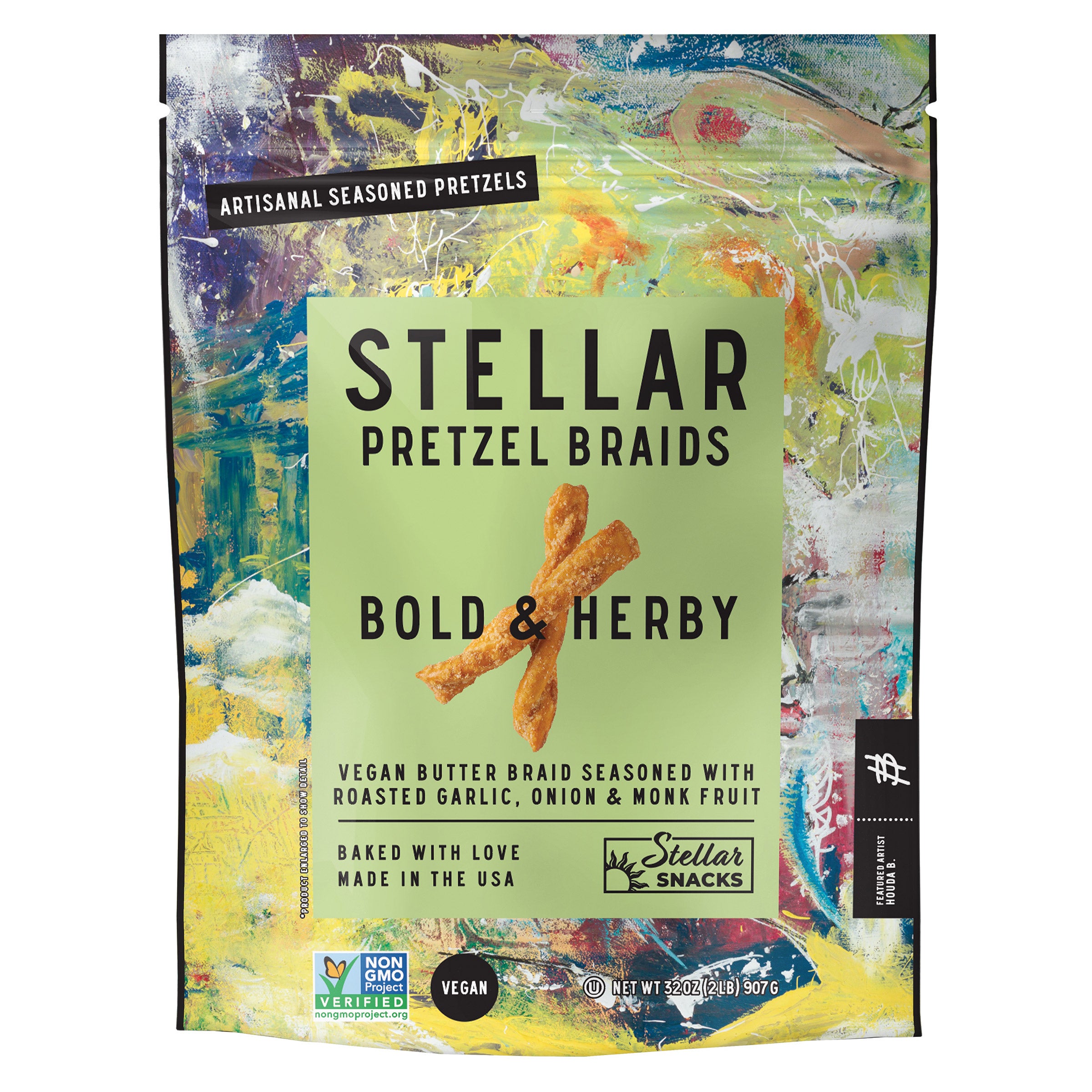 STELLAR BOLD & HERBY PRETZEL 32 OZ