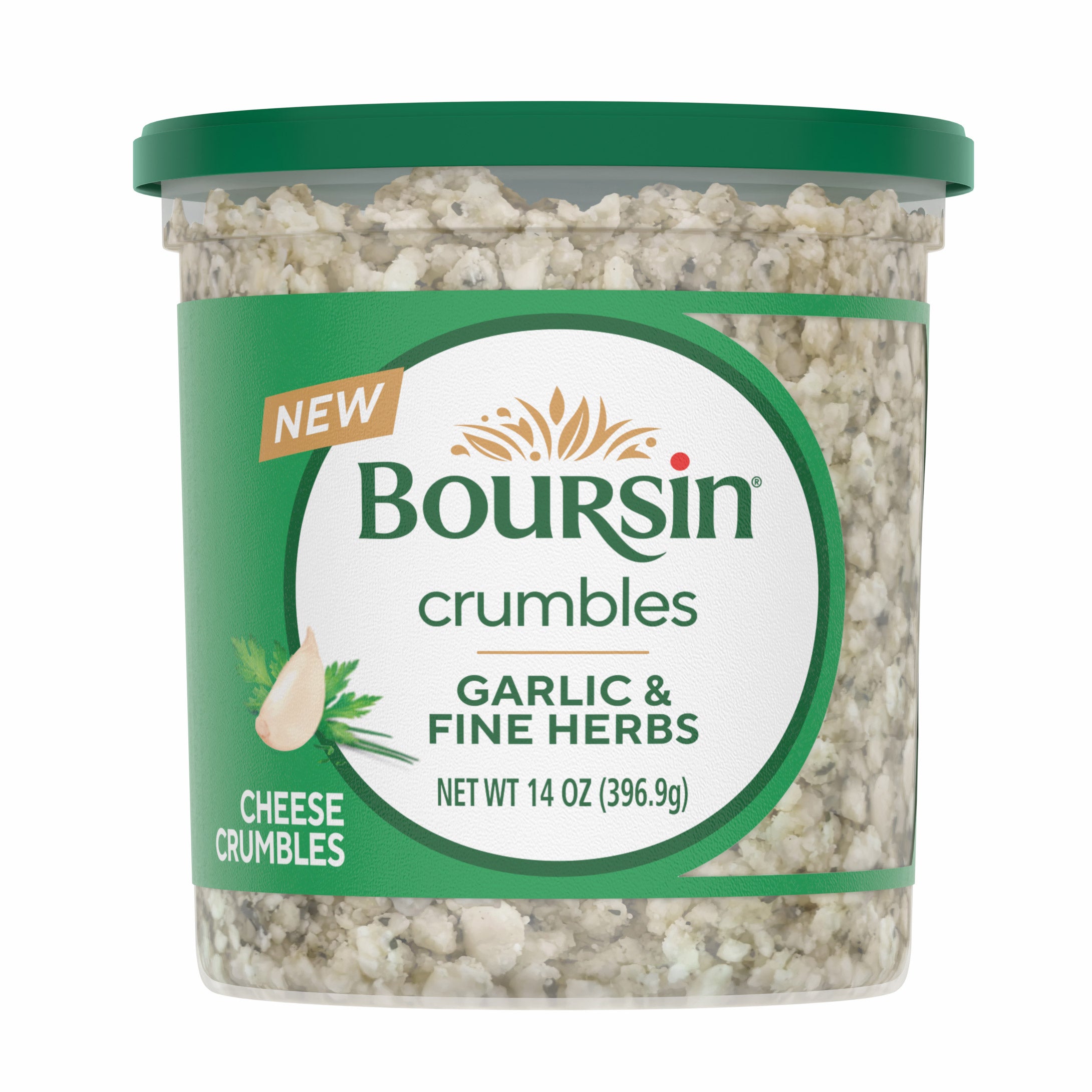 BOURSIN CRUMBLES GARLIC & HERB 14 OZ