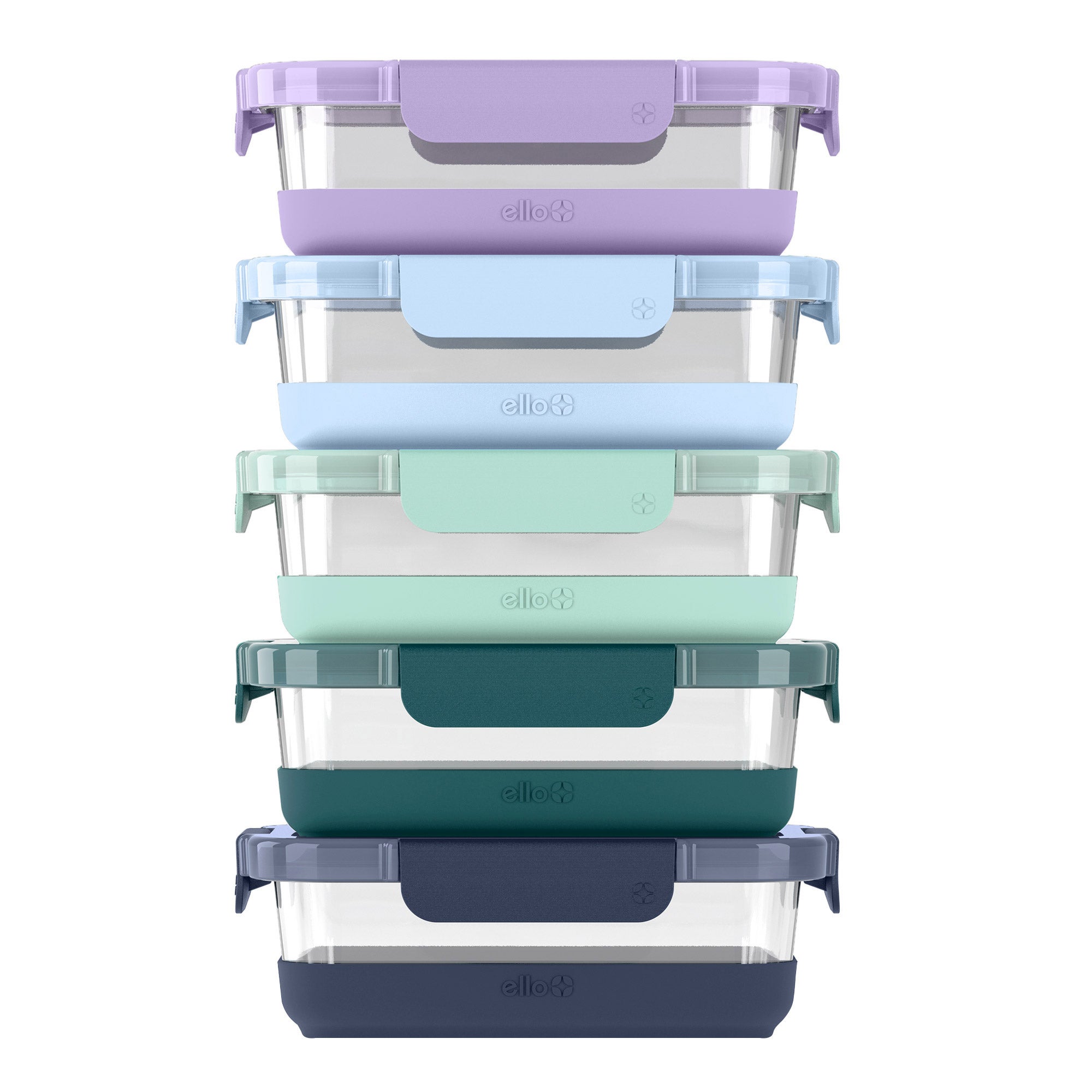 ELLO DURAGLASS 10-PIECE GLASS MEAL PREP CONTAINERS