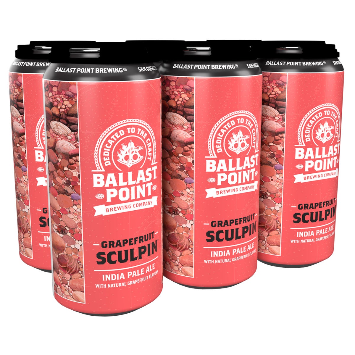 BALLAST POINT BREWING GRAPEFRUIT SCULPIN IPA SAN DIEGO 6/16OZ CANS