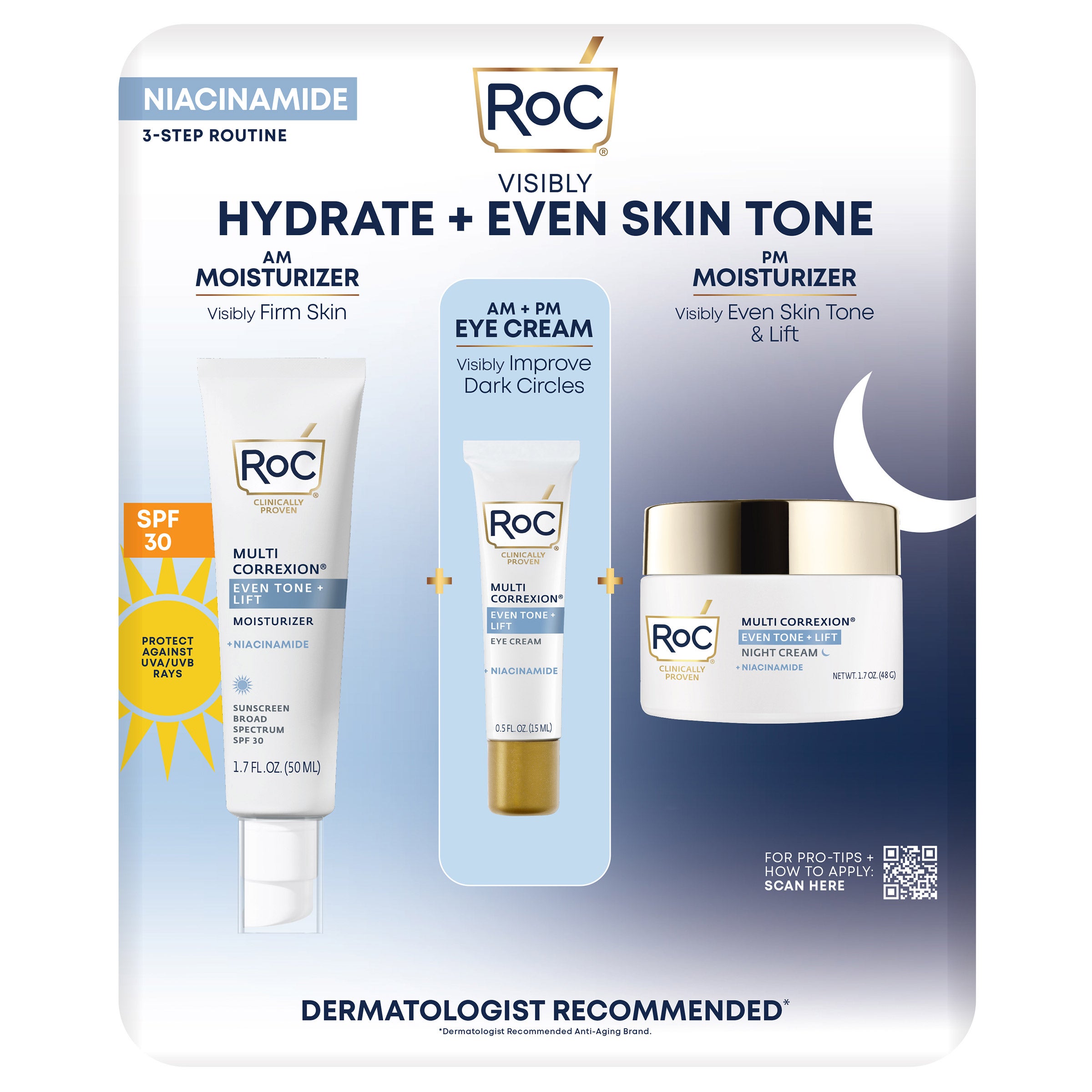 ROC EVEN TONE & LIFT REGIMEN PACK - Image 1