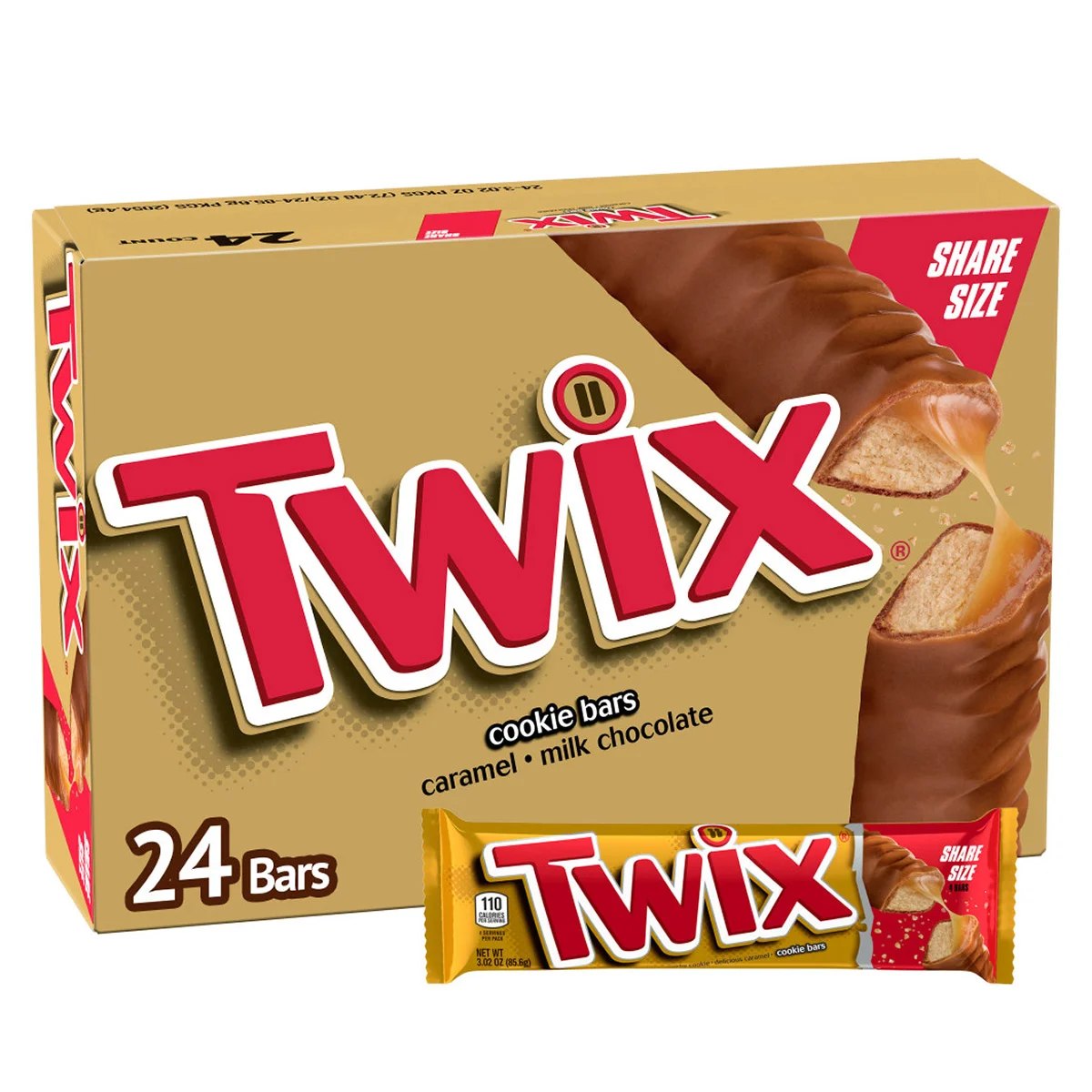 TWIX CARAMEL 4 TO GO 24 CT - Image 1