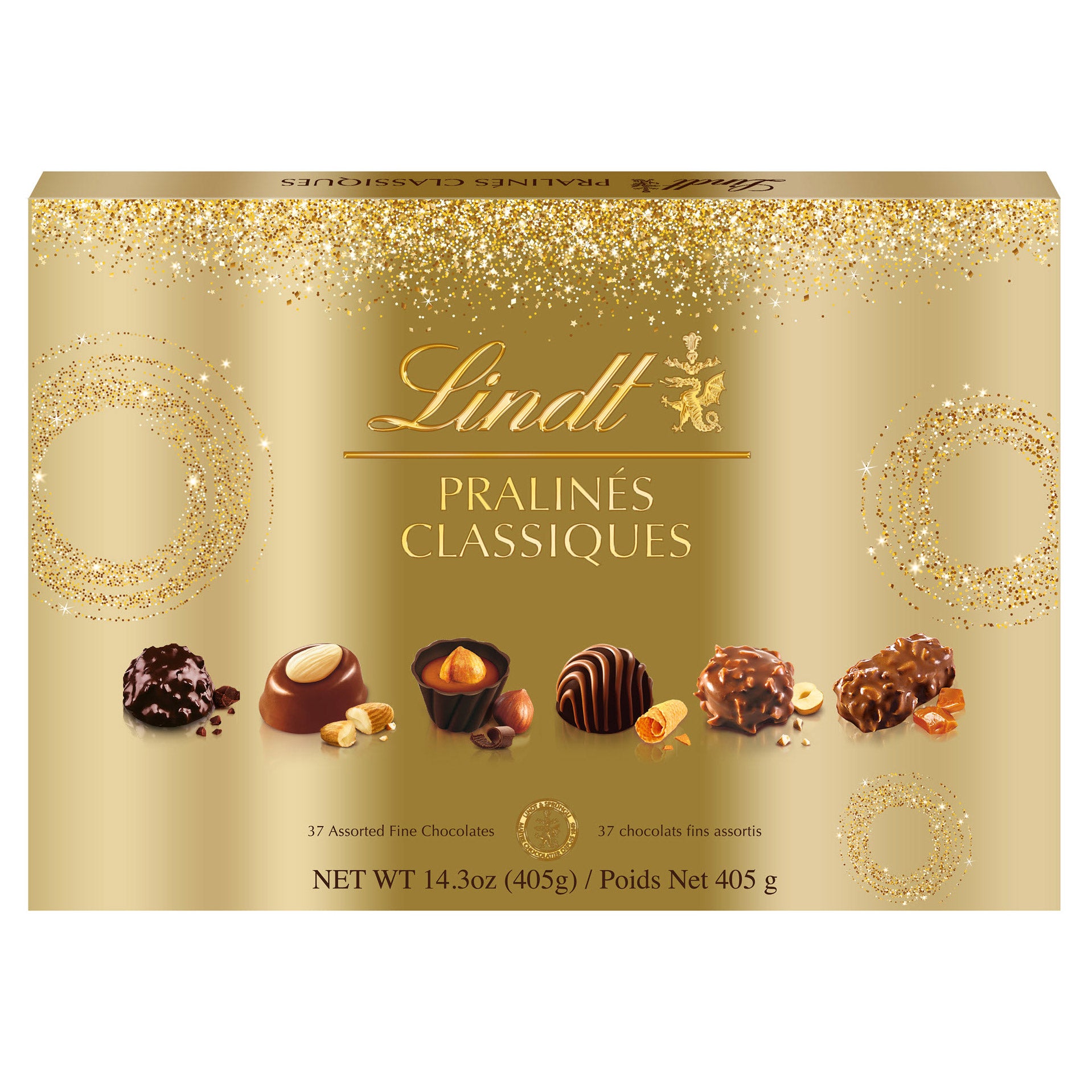 LINDT PRALINE CLASSIQUES BOX 14.3 OZ (0.89 LB)