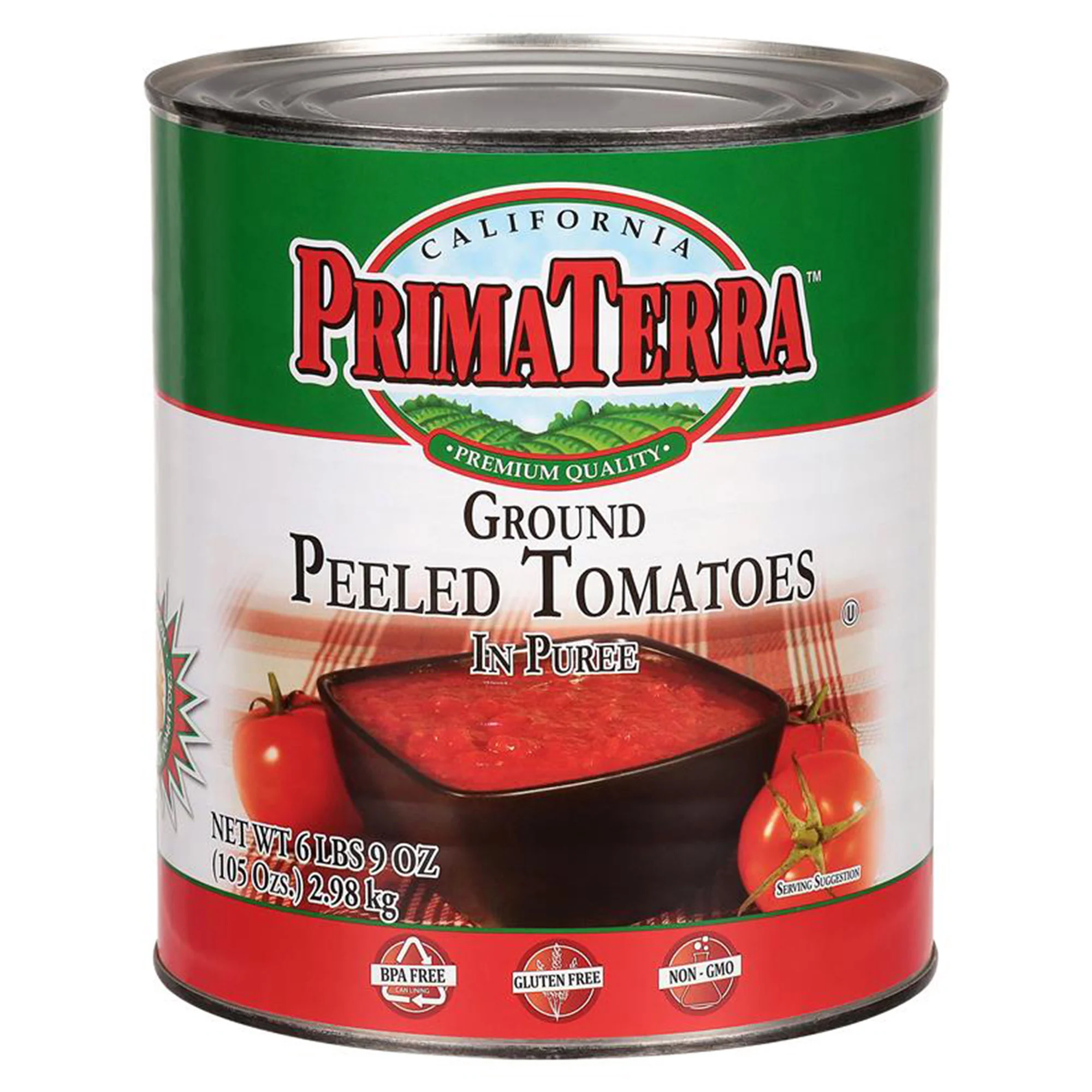 PRIMA TERRA CRUSHED TOMATO 10 LB