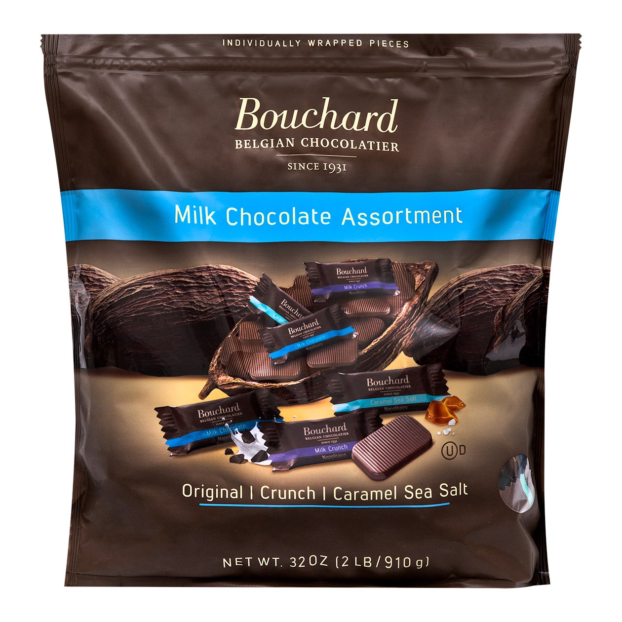 BOUCHARD BELGIAN MILK CHOCOLATE 32 OZ (2 LBS)