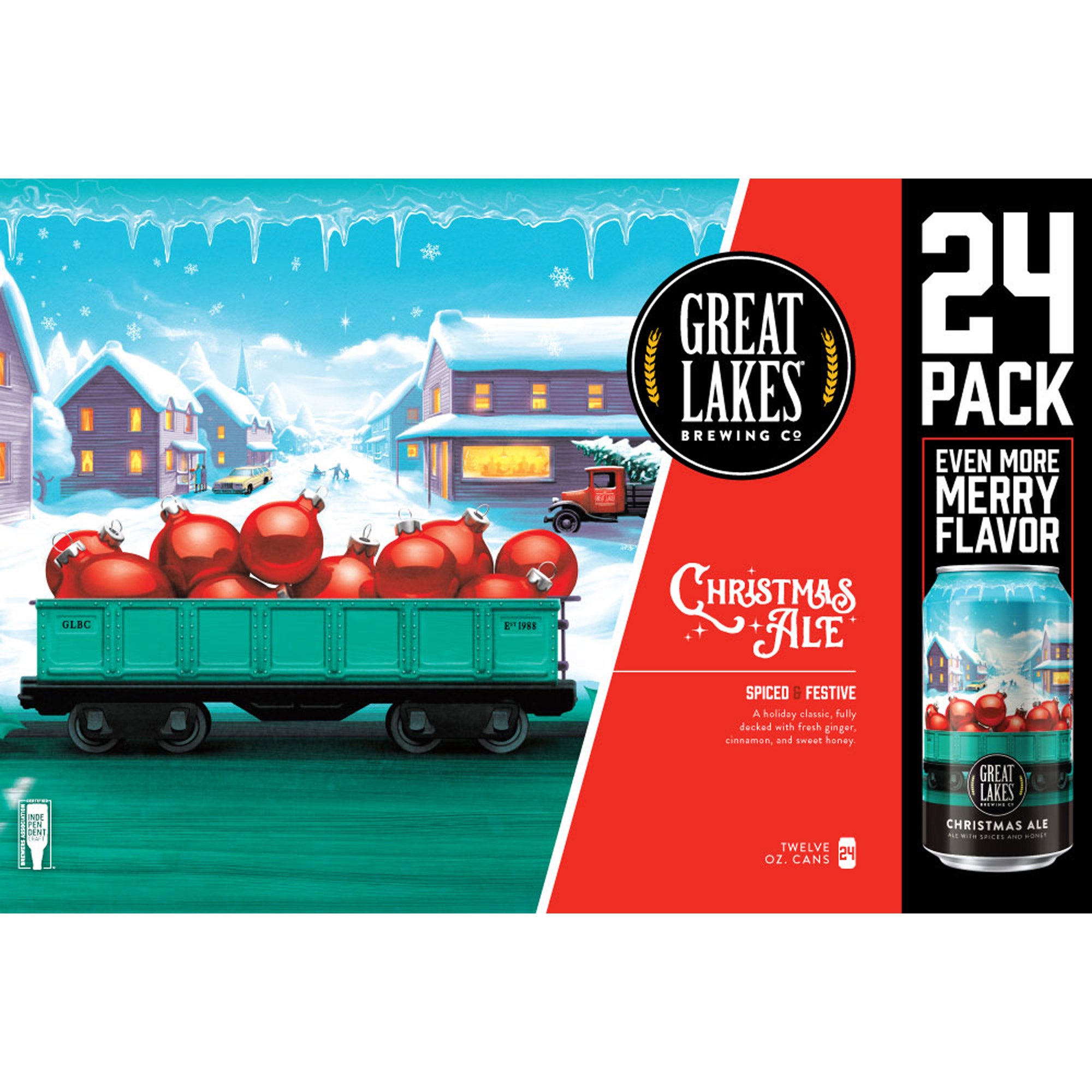 GREAT LAKES BREWING CHRISTMAS ALE 24/12 OUNCE CANS