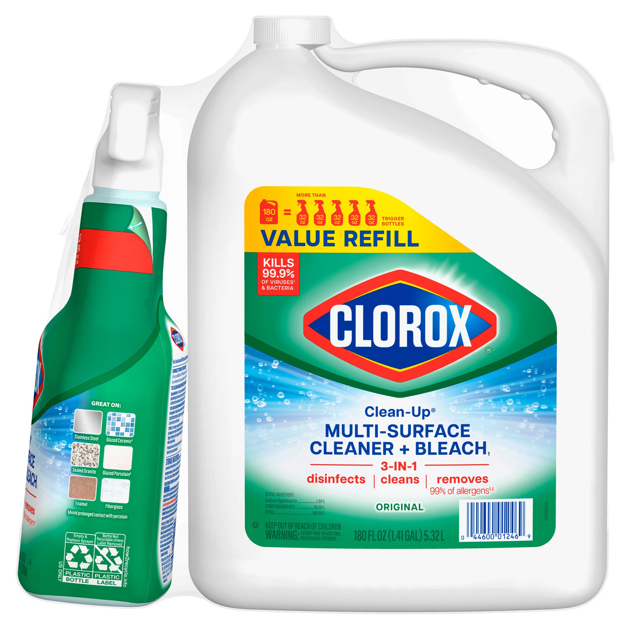 CLOROX CLEANER PLUS BLEACH 212 OUNCES - Image 1