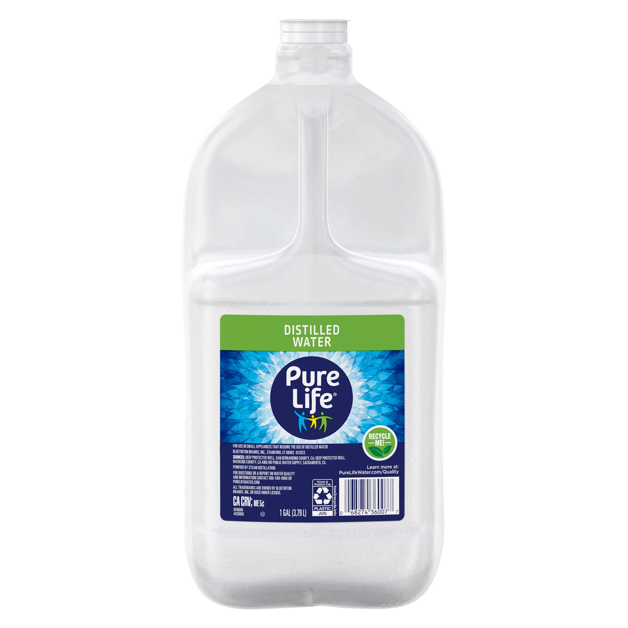 PURE LIFE DISTILLED WATER 6/1 GALLON - Image 1