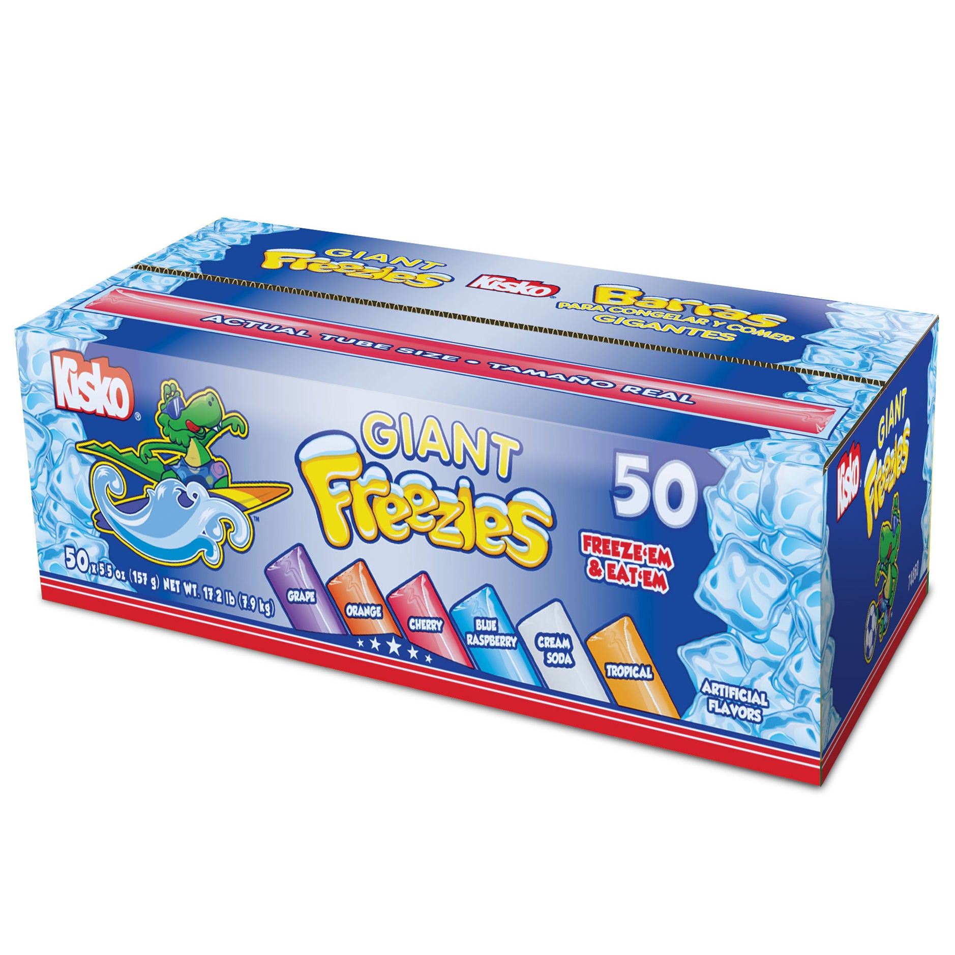 KISKO GIANT FREEZIES VTY BOX 50/5.5 FL OZ (8.59 QT) - Image 1