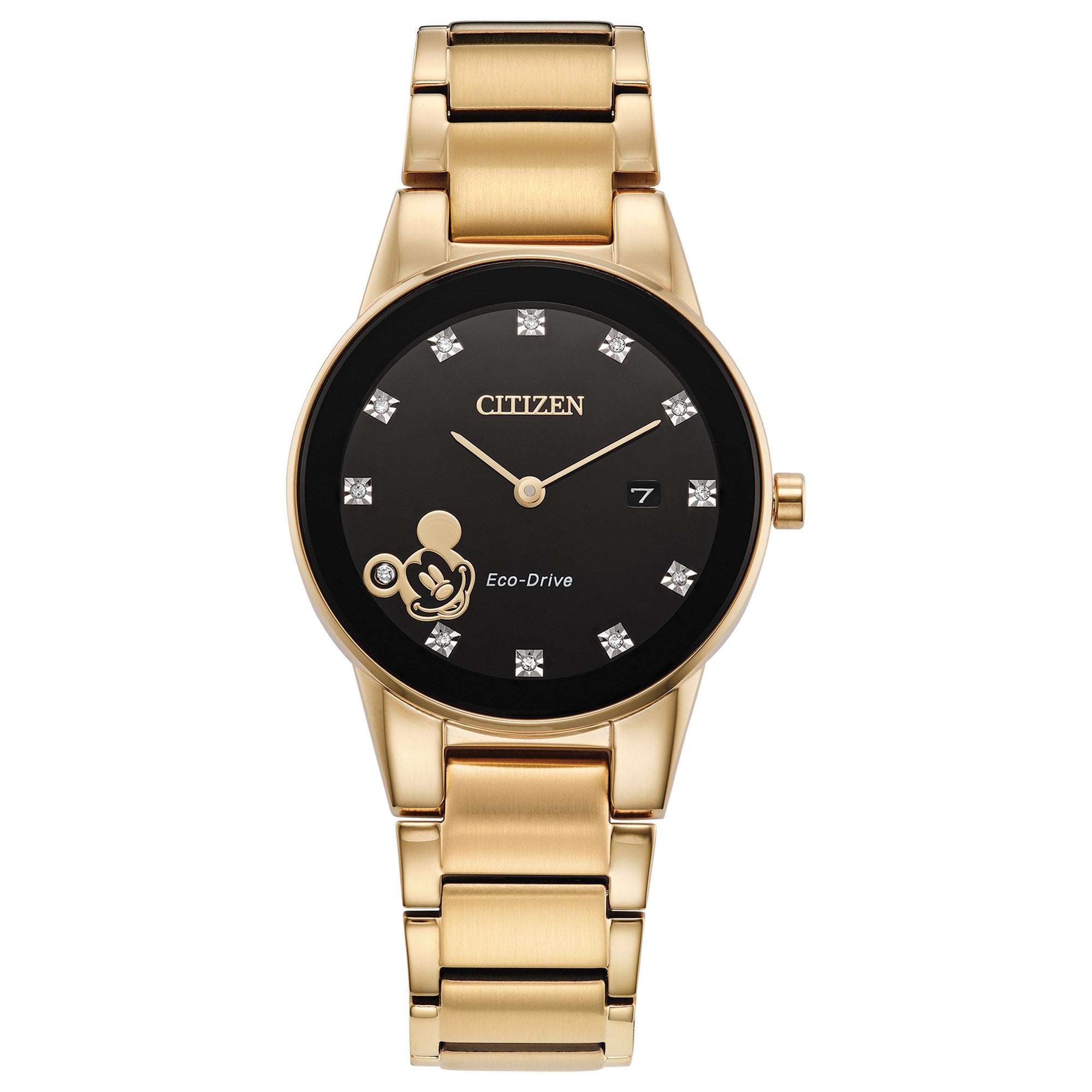 CITIZEN DISNEY 29.5MM GOLDTONE STAINLESS WOMENS QUARTZ WATCH - Image 1