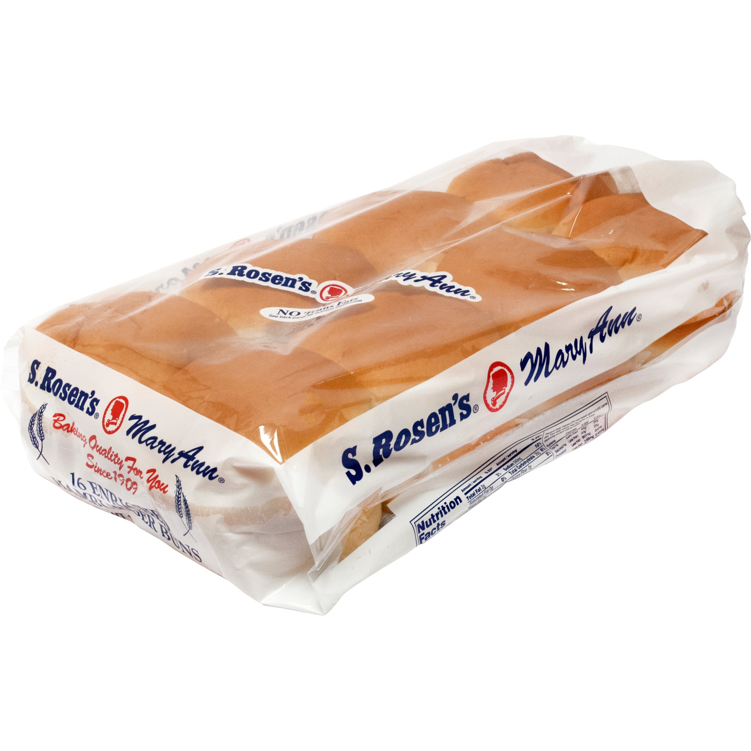 S. ROSEN'S HAMBURGER BUNS 16 CT