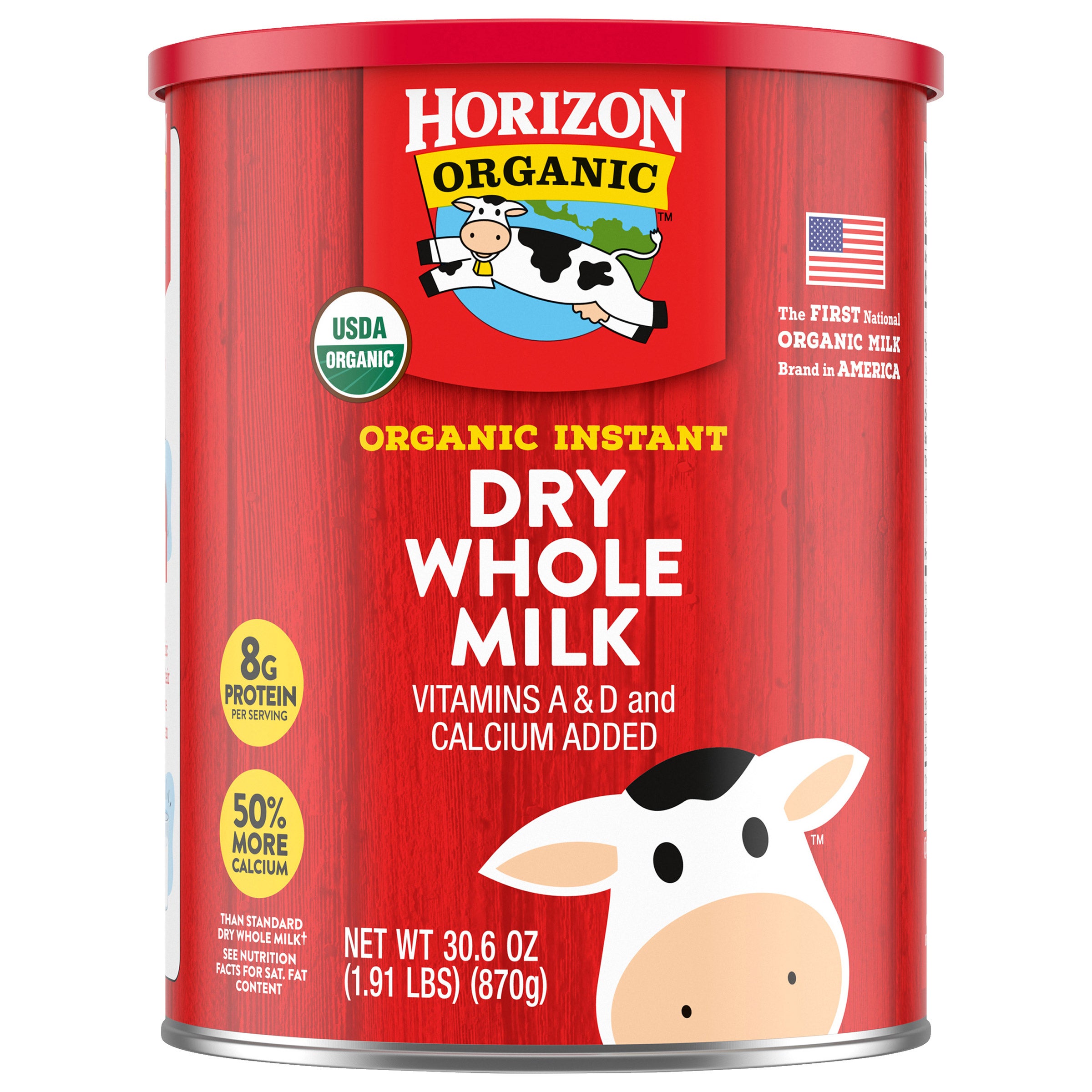 HORIZON ORGANIC POWDERED MILK 30.6 OZ