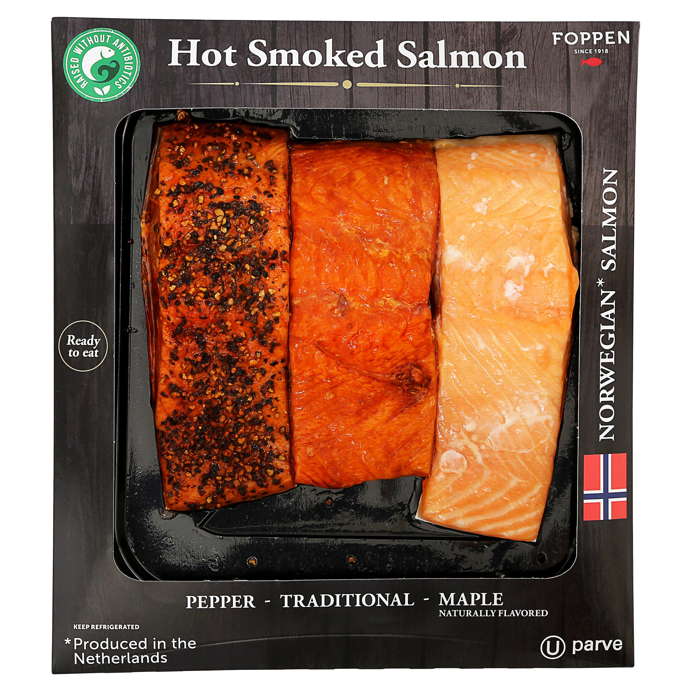 FOPPEN HOT SMOKED SALMON TRIO PRICE PER POUND