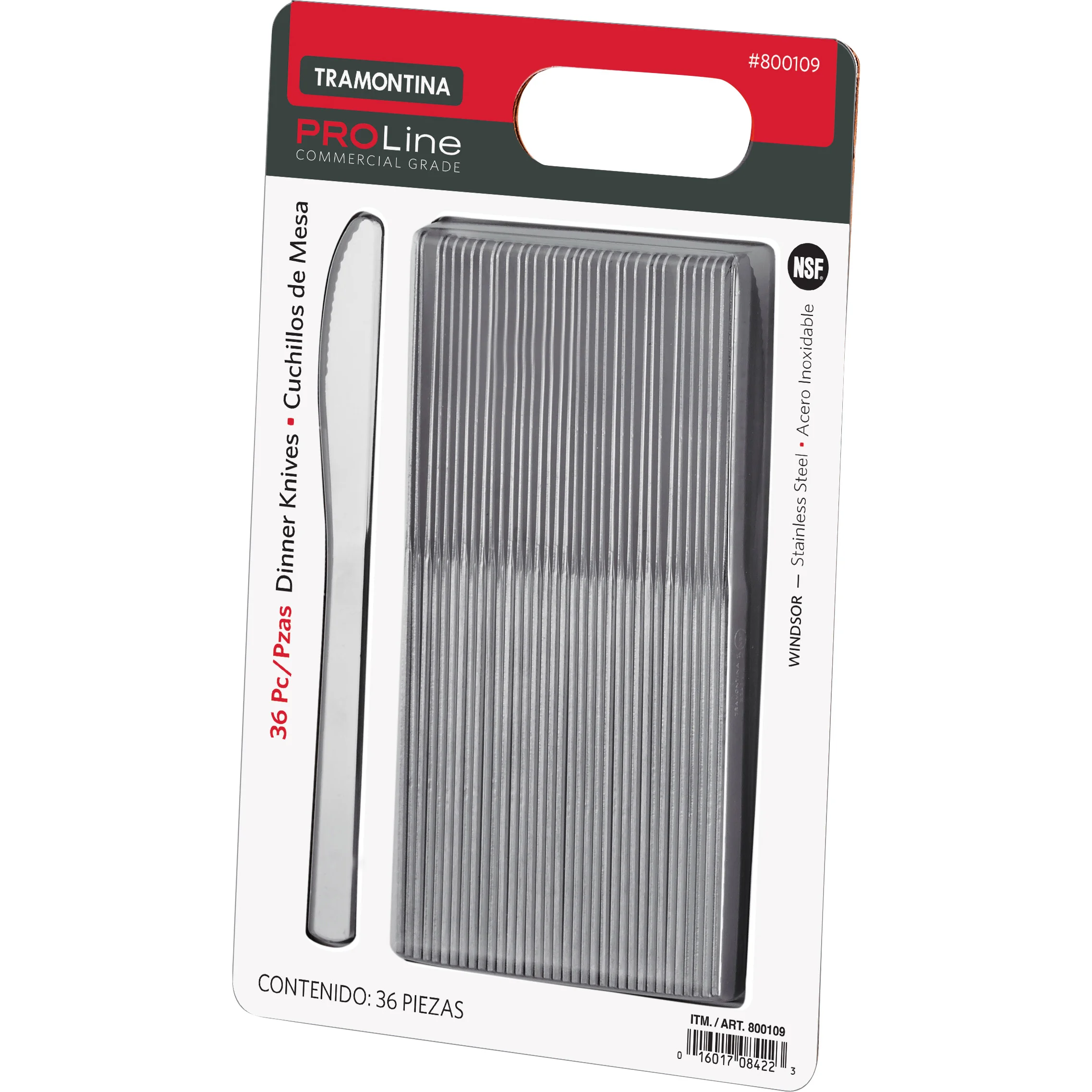 TRAMONTINA PROLINE STAINLESS STEEL 36-CT DINNER KNIVES