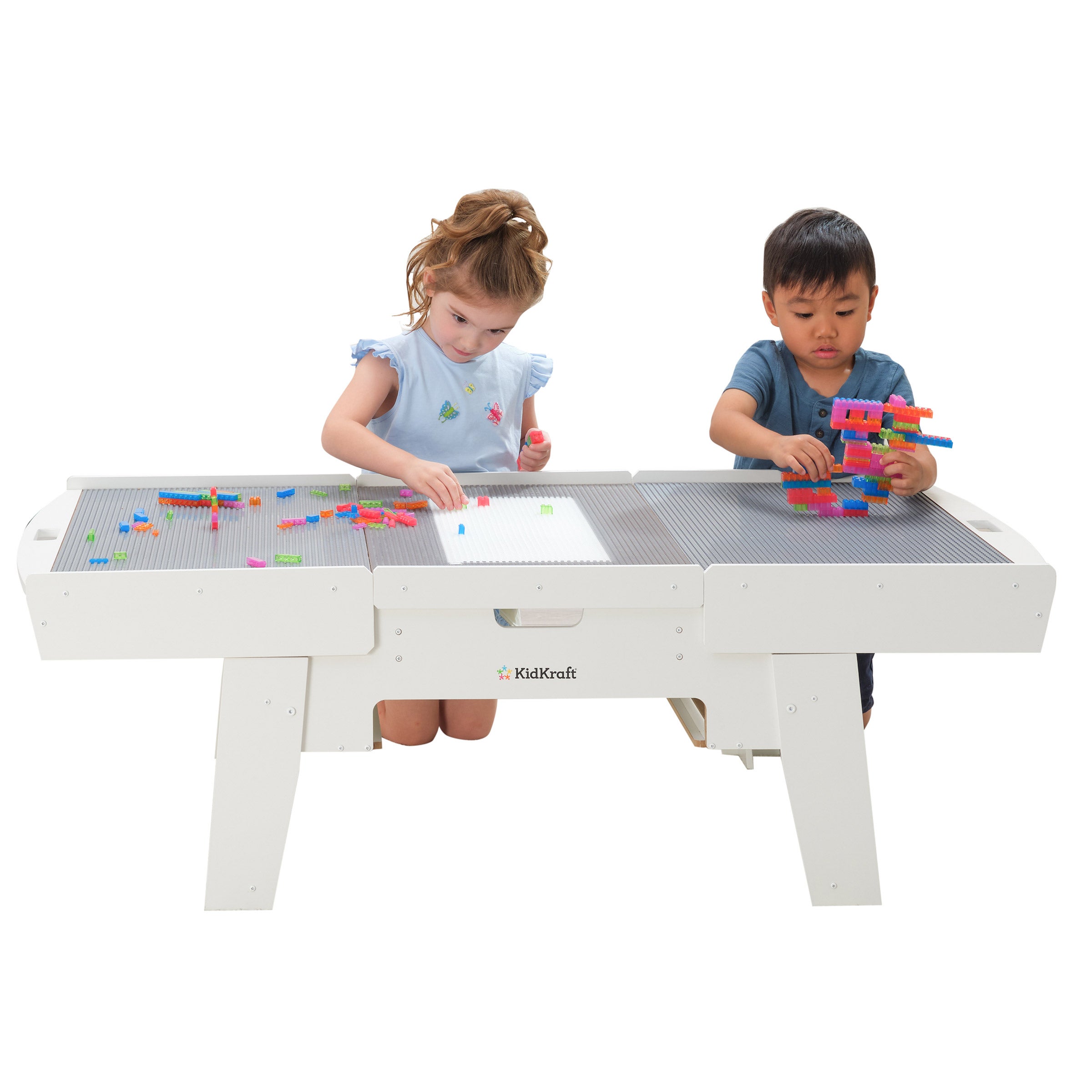 KIDKRAFT BUILDING BRICKS PLAY N GLOW ACTIVITY TABLE