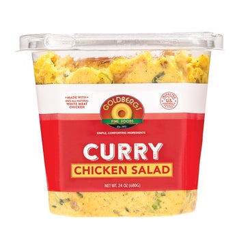 GOLDBERG'S CURRY CHICKEN SALAD 24 OUNCE CONTAINER