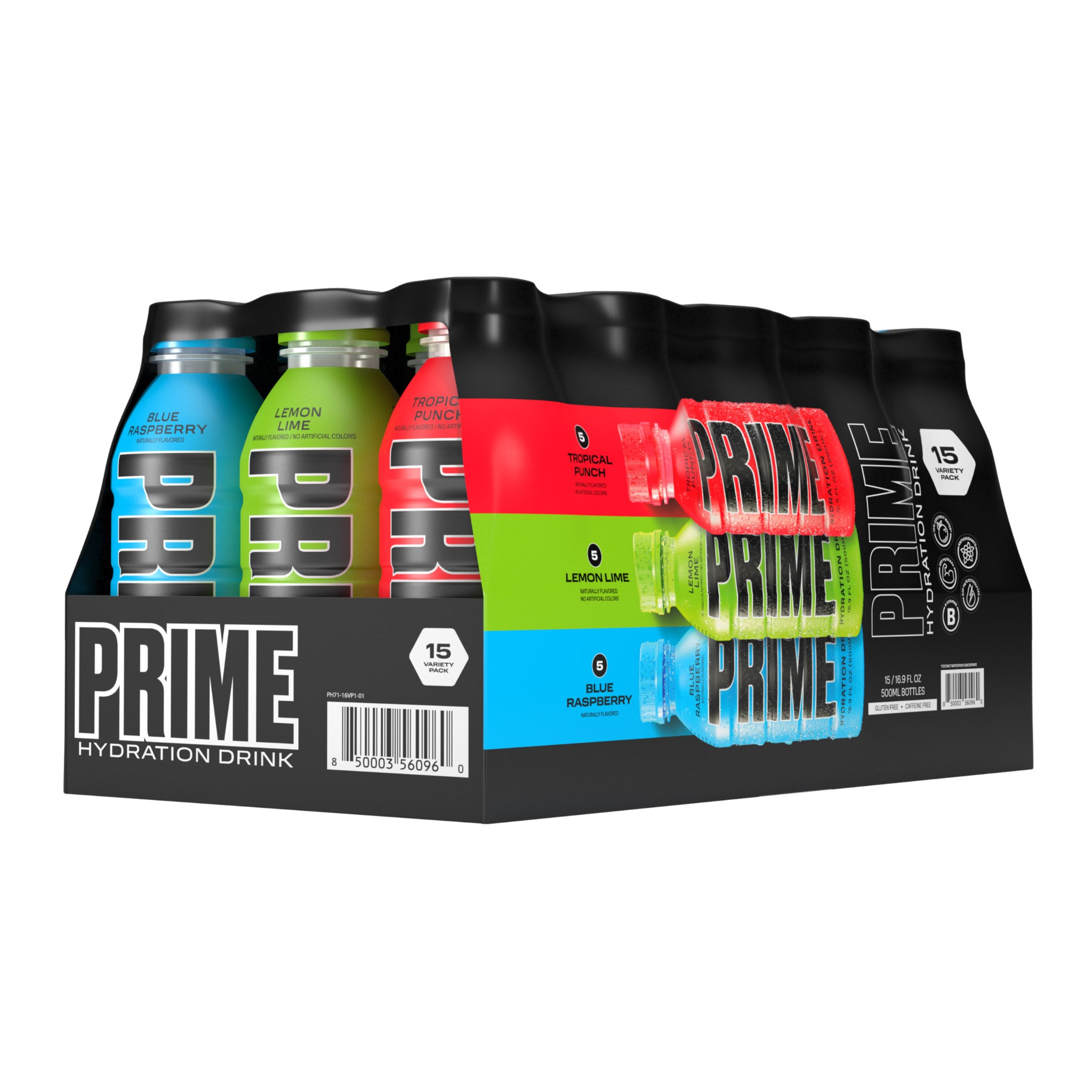 PRIME HYDRATION VARIETY PACK 15 COUNT 16.9 OZ EACH - Image 1