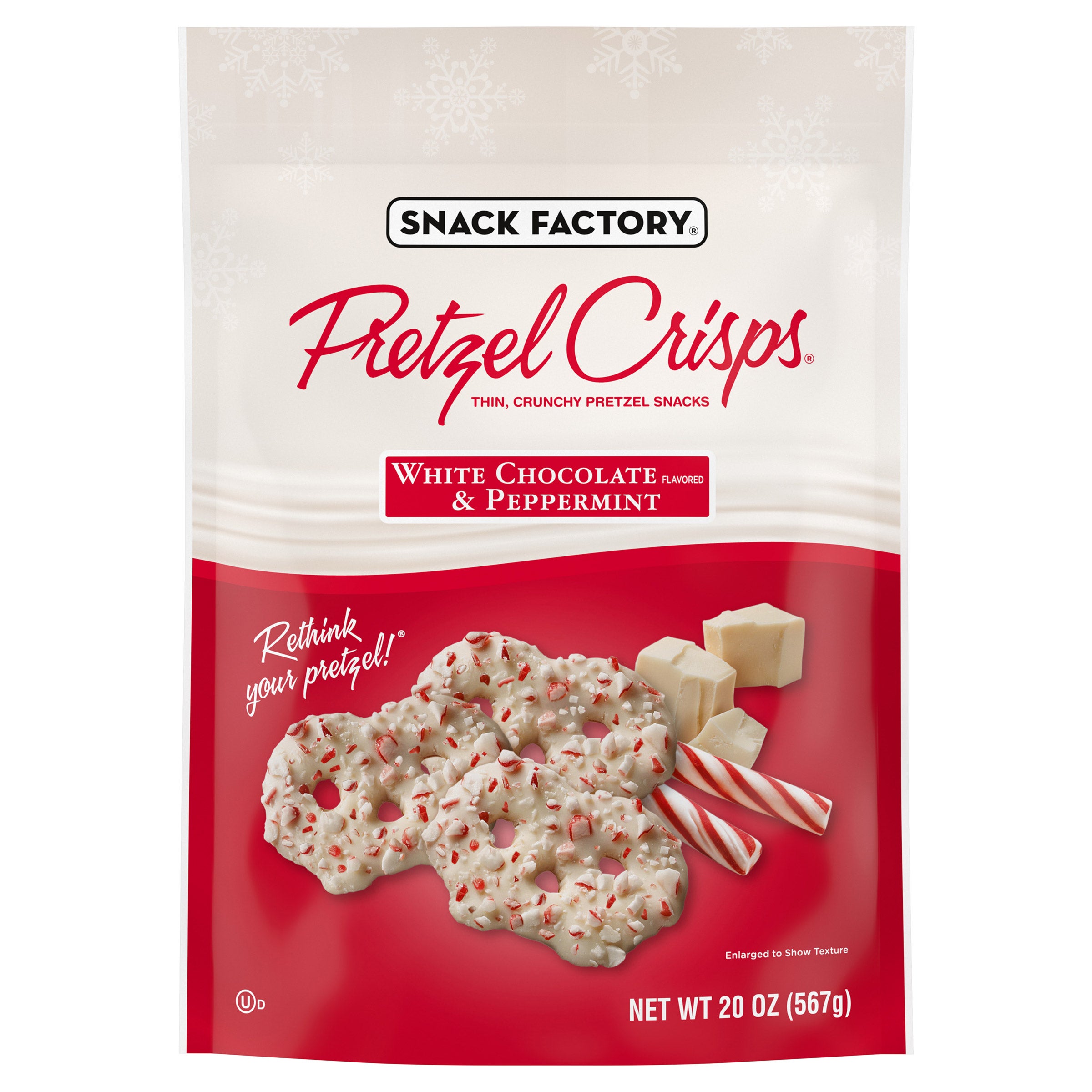 SNACK FACTORY WHITE CHOC PEP PRETZELS 20 OZ - Image 1