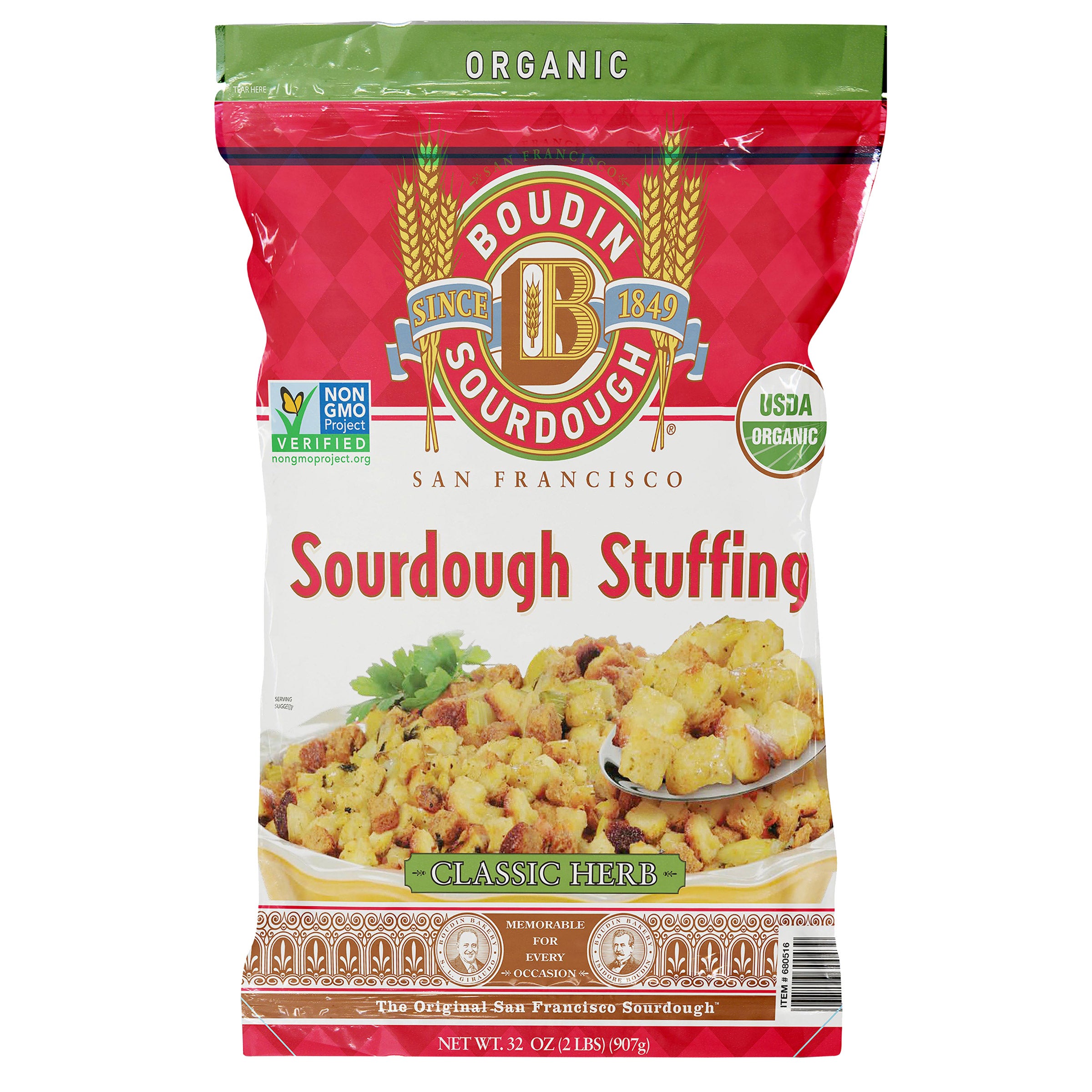 BOUDIN ORGANIC SOURDOUGH STUFFING 32 OZ - Image 1