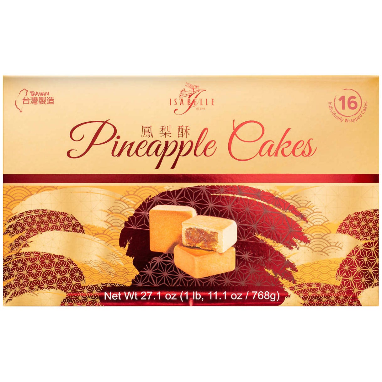 ISABELLE PINEAPPLE CAKE 16 COUNT 27.1 OUNCES - Image 1
