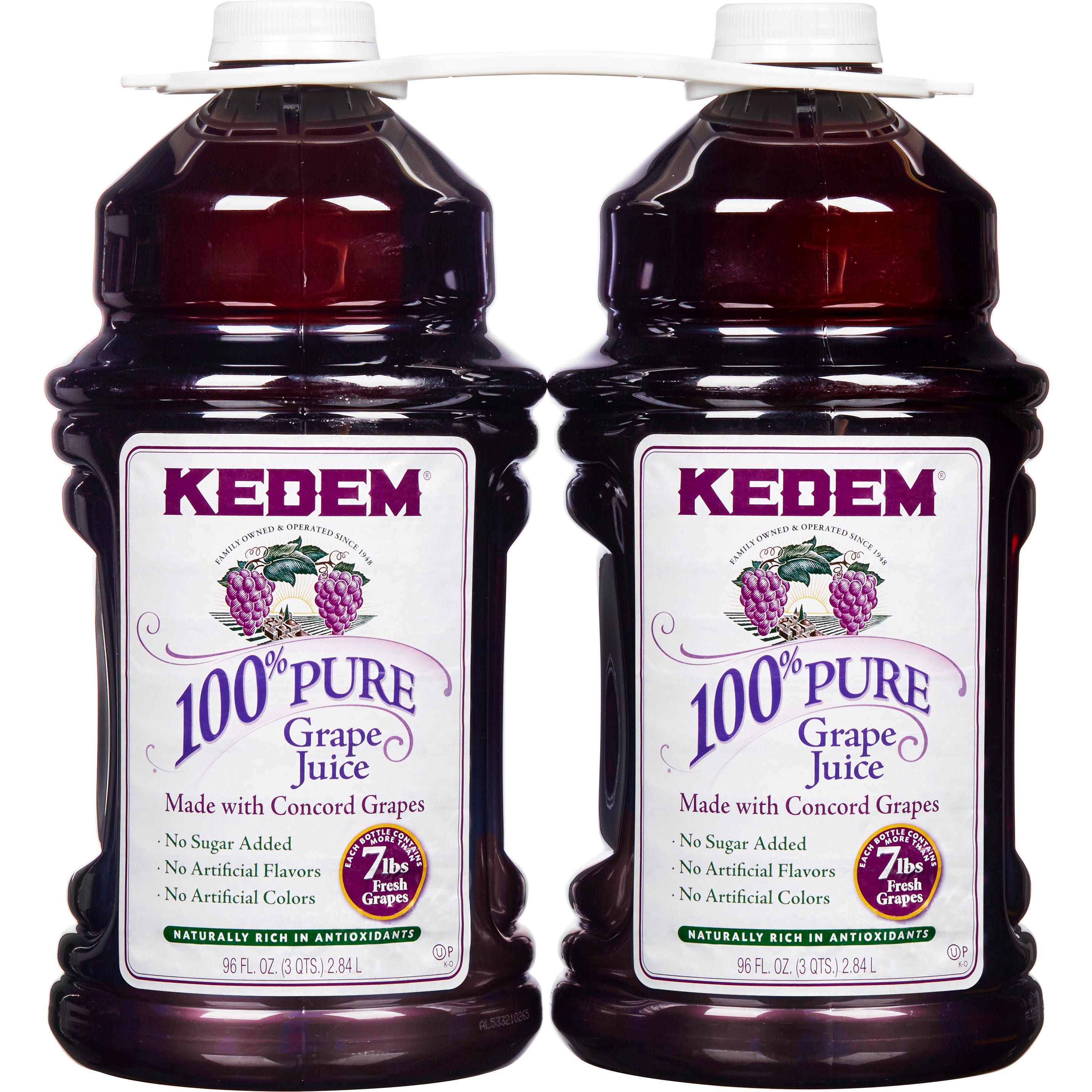 KEDEM CONCORD GRAPE JUICE 2/96 OUNCE BOTTLES - Image 1