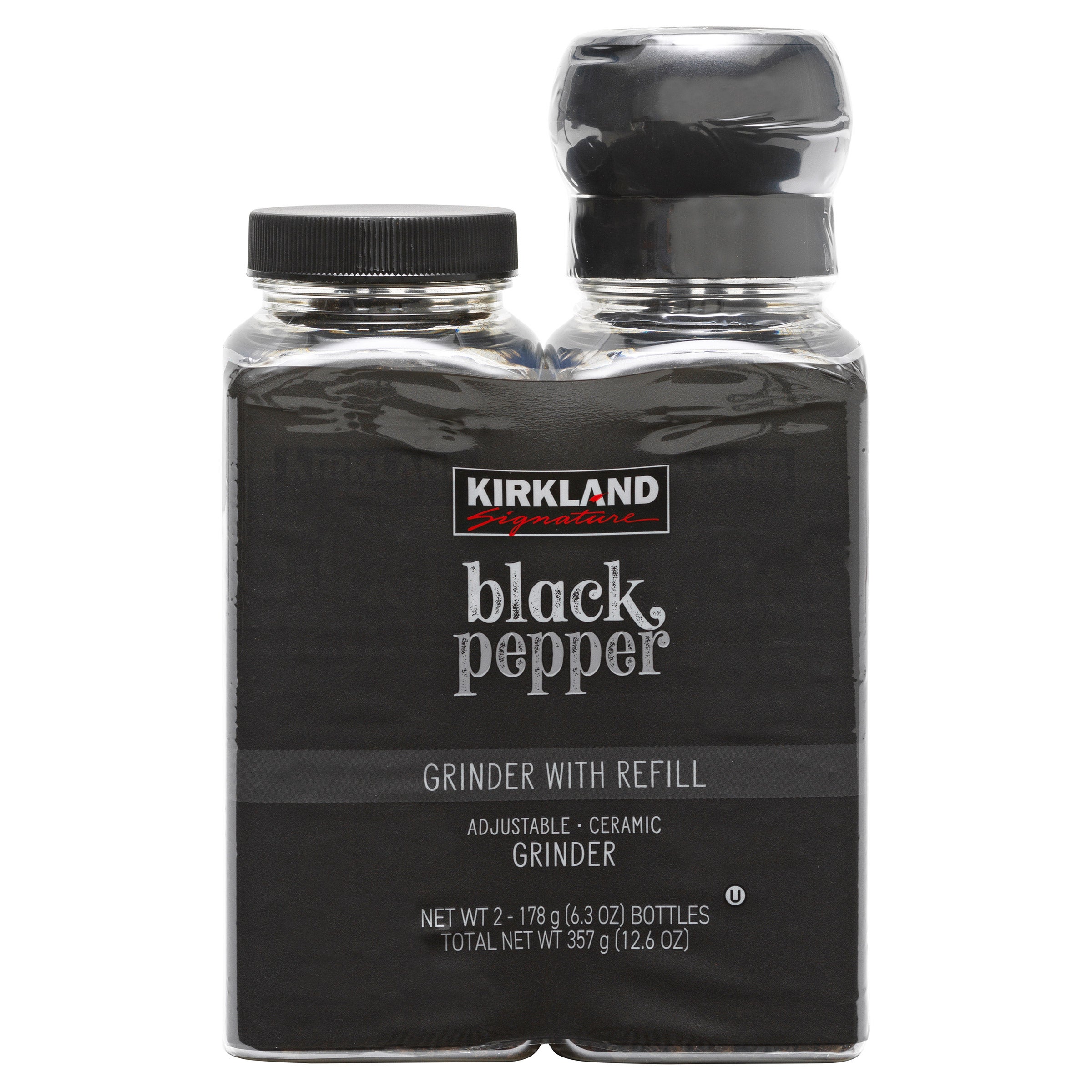 KIRKLAND SIGNATURE PEPPER GRINDER 2/6.3 OUNCE CONTAINERS - Image 1