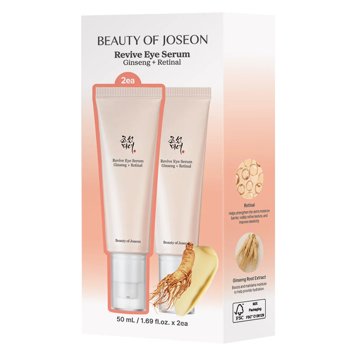 BEAUTY OF JOSEON REVIVE EYE SERUM 2 - 50 ML EACH - Image 1