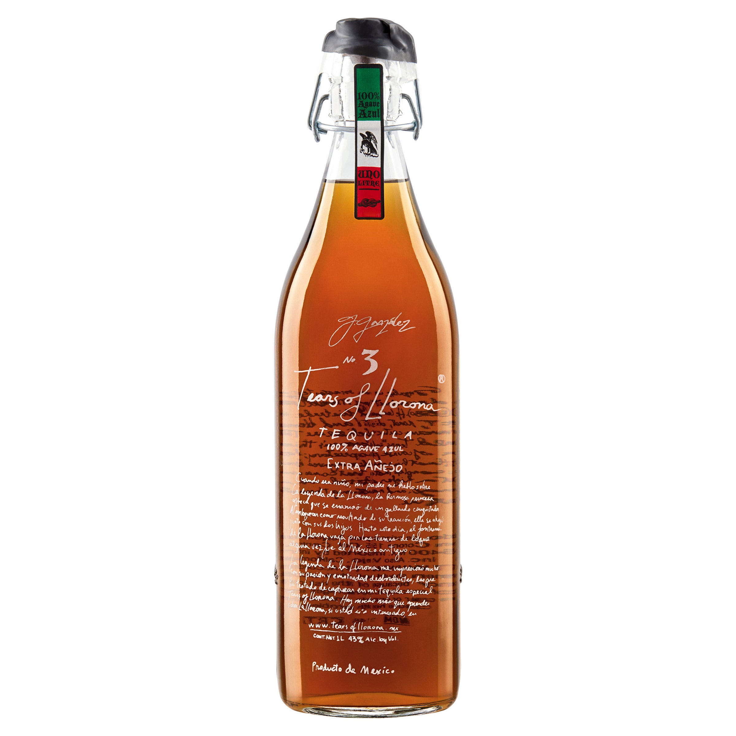 TEARS OF LLORONA EXTRA AÑEJO TEQUILA MEXICO 1.0 L