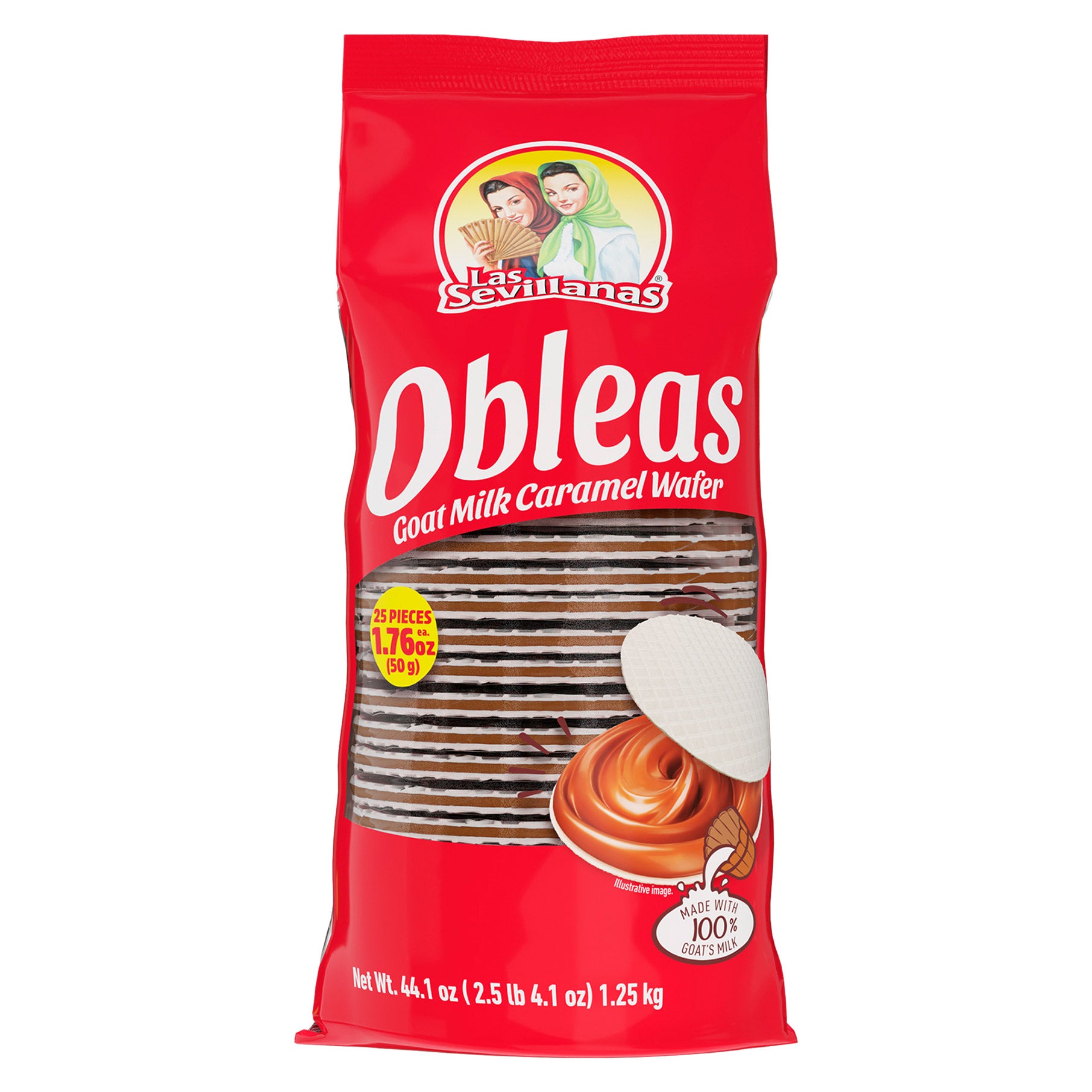LAS SEVILLANAS OBLEAS GOAT MILK CARAMEL WAFER 44.09 OZ