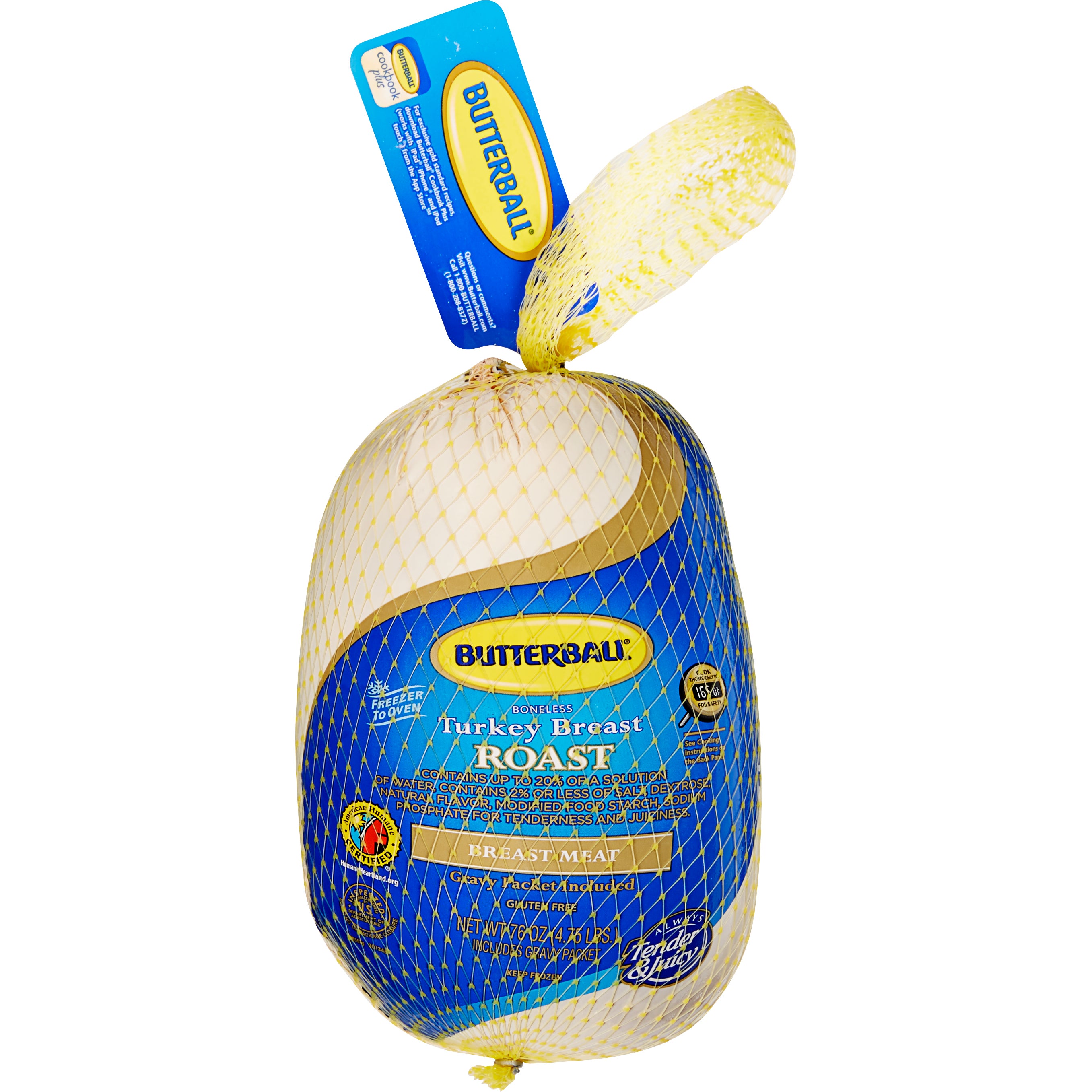 BUTTERBALL BONELESS TURKEY BREAST W/ GRAVY 4.75 LBS