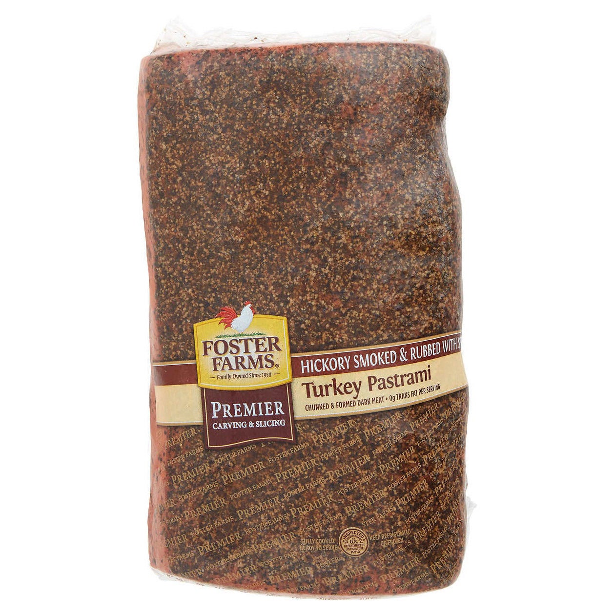 FOSTER FARMS SMOKED TURKEY PASTRAMI PER LB (AVG 4 LB) - Image 1