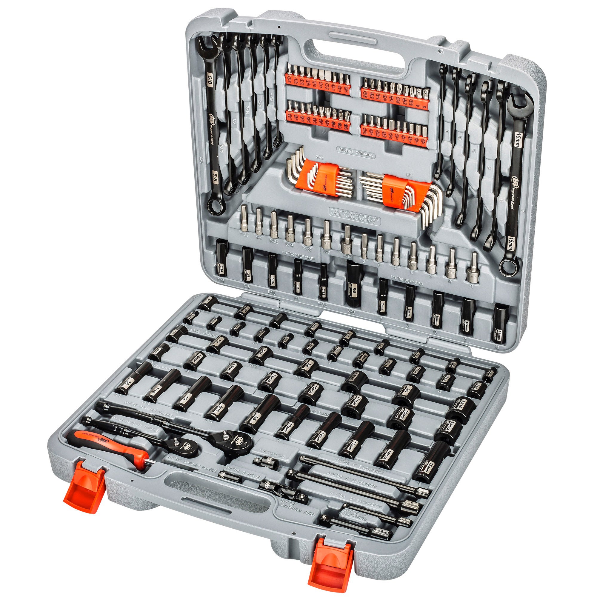 INGERSOLL RAND EDGE 155 PIECE MECHANICAL TOOL SET - Image 1