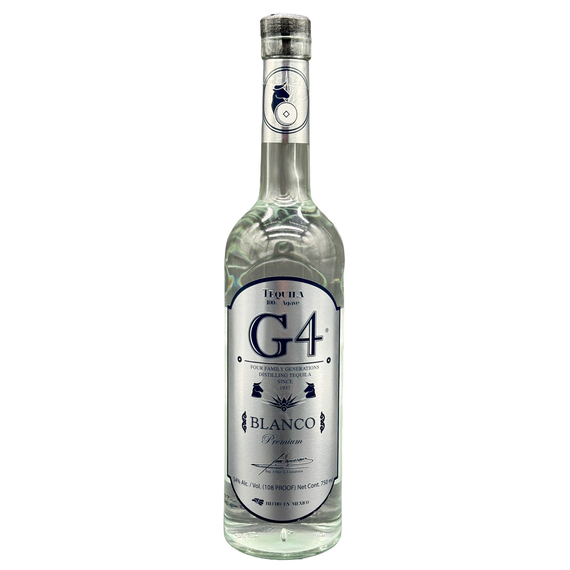 G4 TEQUILA BLANCO 108 PRF JALISCO, MEXICO 750ML