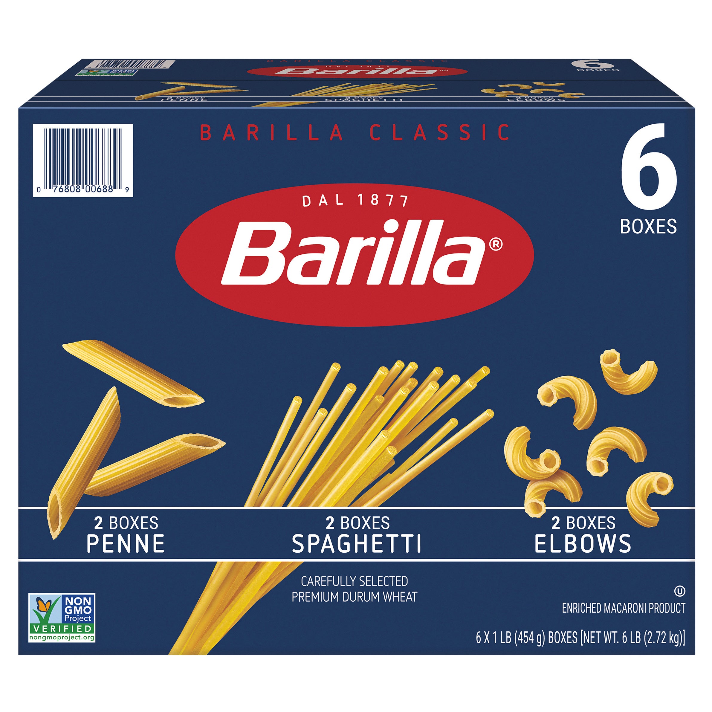 BARILLA PASTA VARIETY PACK 6/1 POUND BOXES