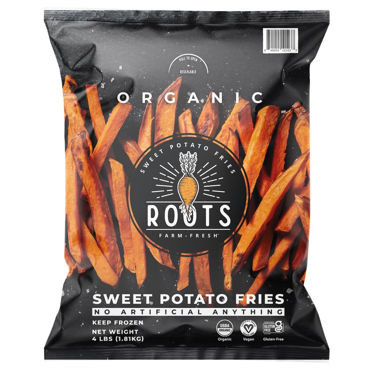 ROOTS FARM ORGANIC SWEET POTATO FRIES 64 OZ