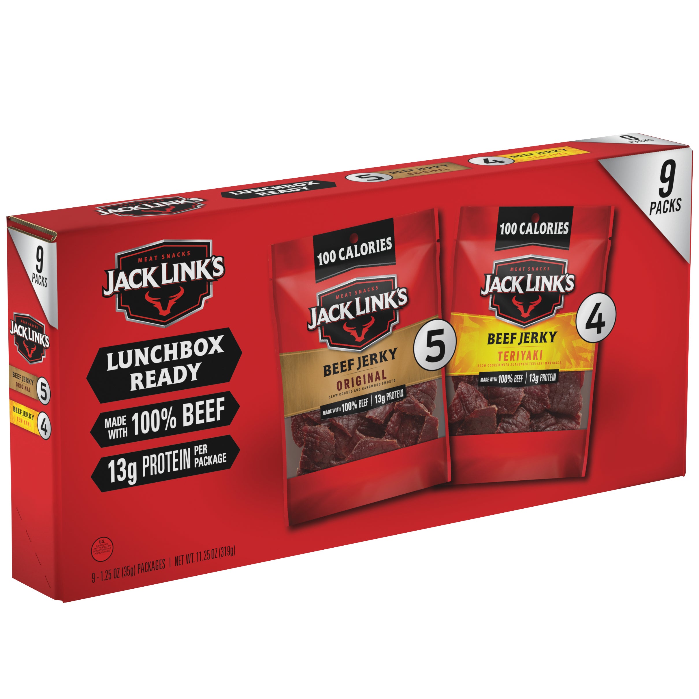JACK LINK'S VARIETY PACK 9 CT/1.25 OZ - Image 1