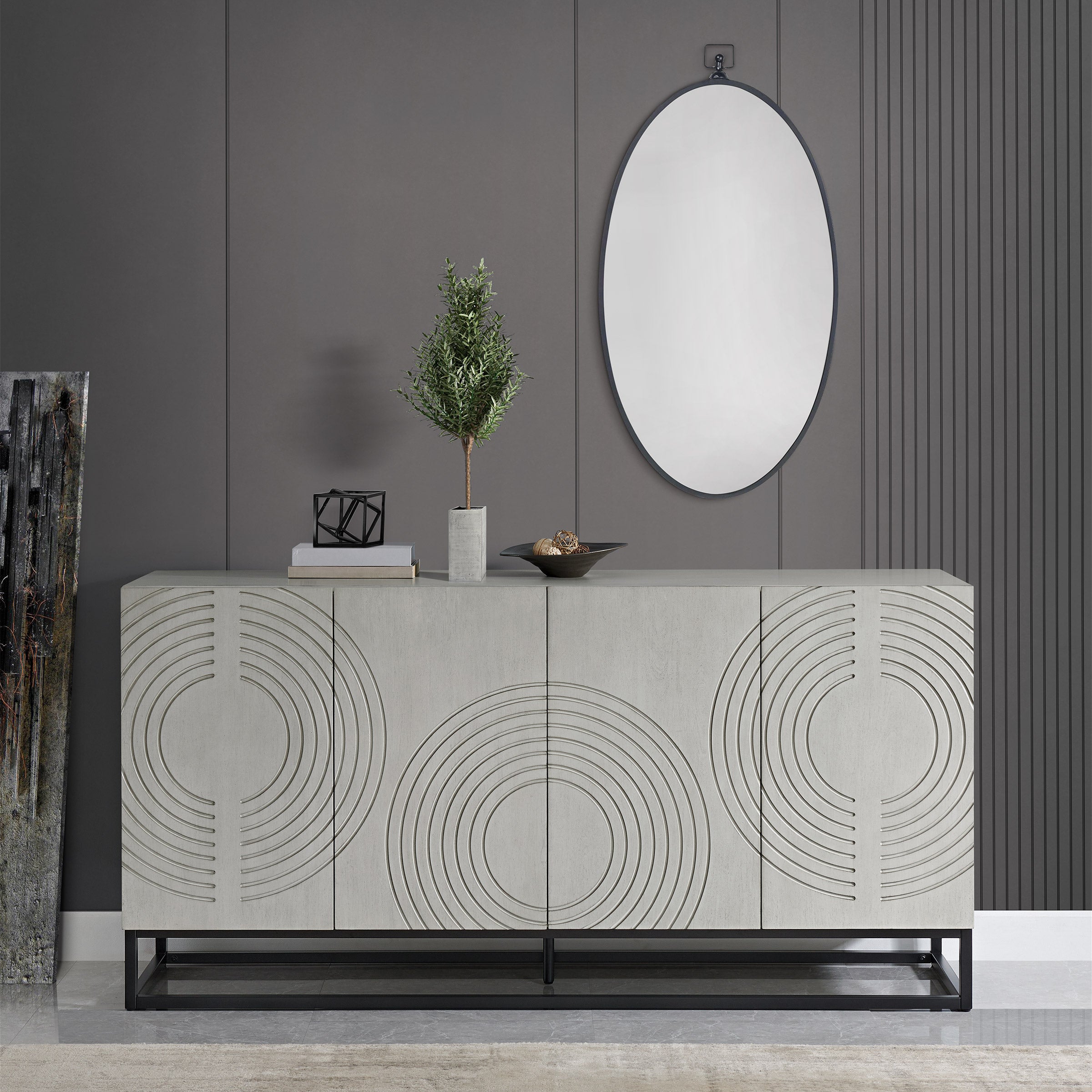 BAYSIDE FURNISHINGS EVERLY 72¨ ACCENT CONSOLE