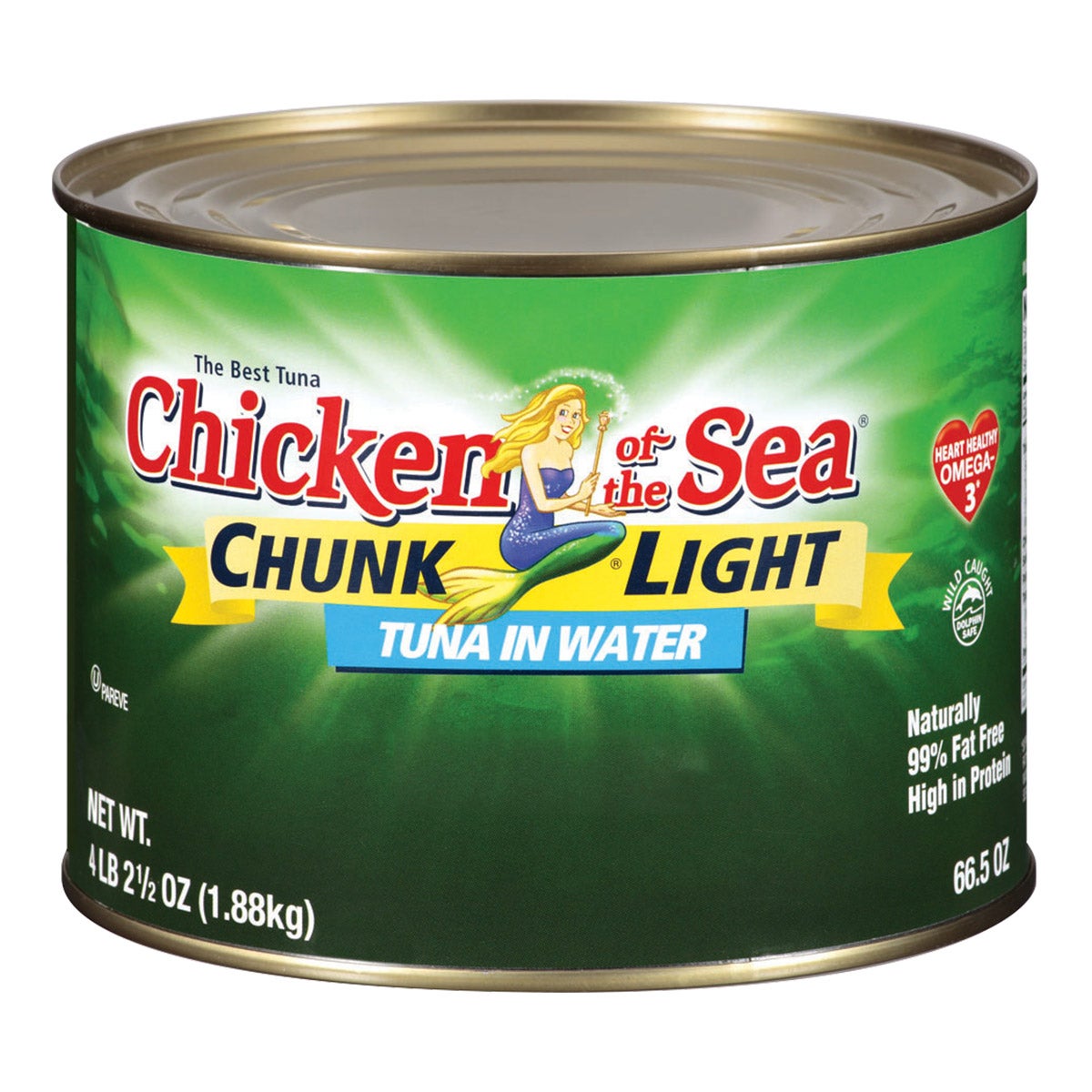 CHICKEN OF THE SEA CHUNK LIGHT TUNA 66.5 OUNCES - Image 1