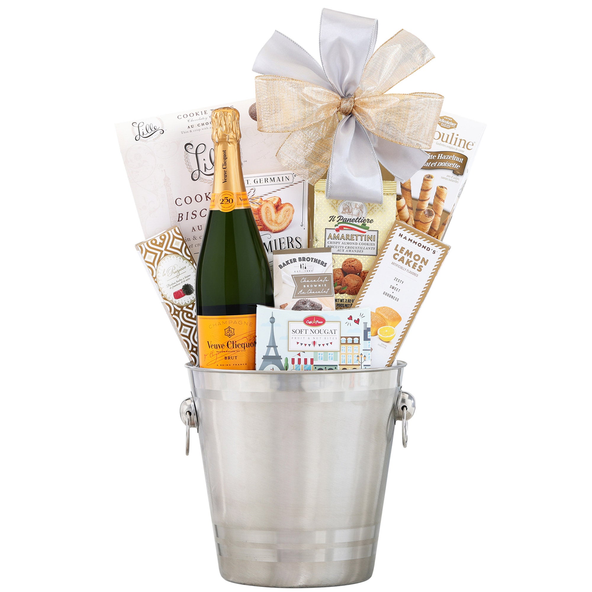 VEUVE CLICQUOT CHAMPAGNE GFIT BUCKET WITH RIEDEL GLASSES